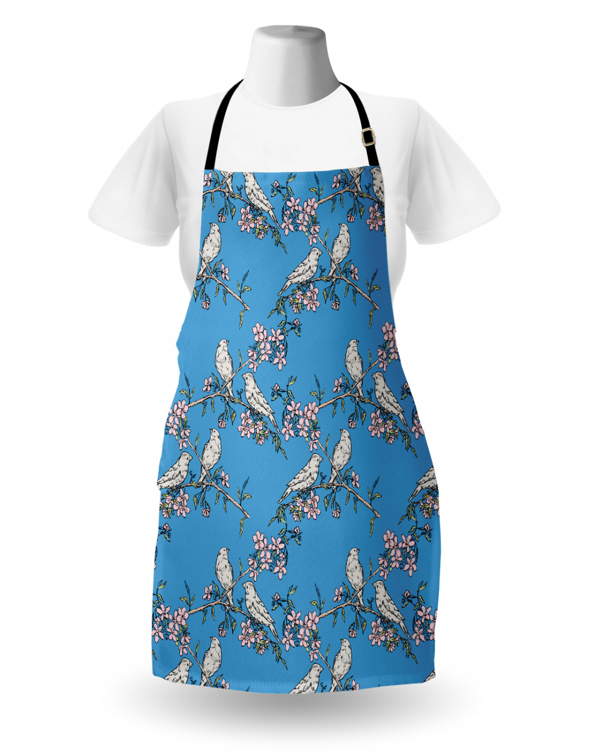 Ambesonne Apron with Adjustable Black Strap for Garden Cooking Standard Size - Picture 29 of 120