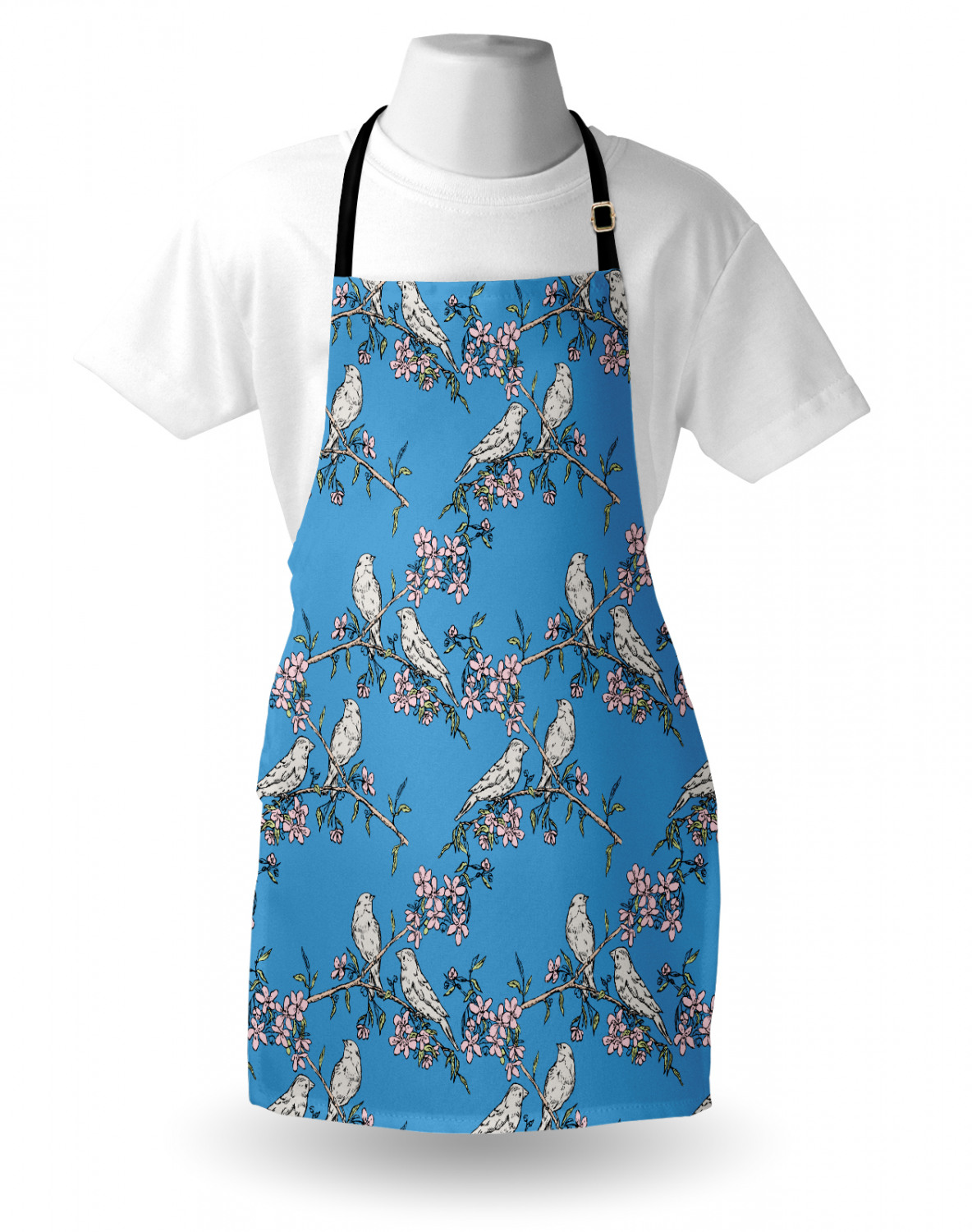 Ambesonne Apron with Adjustable Black Strap for Garden Cooking Standard Size - Picture 30 of 120