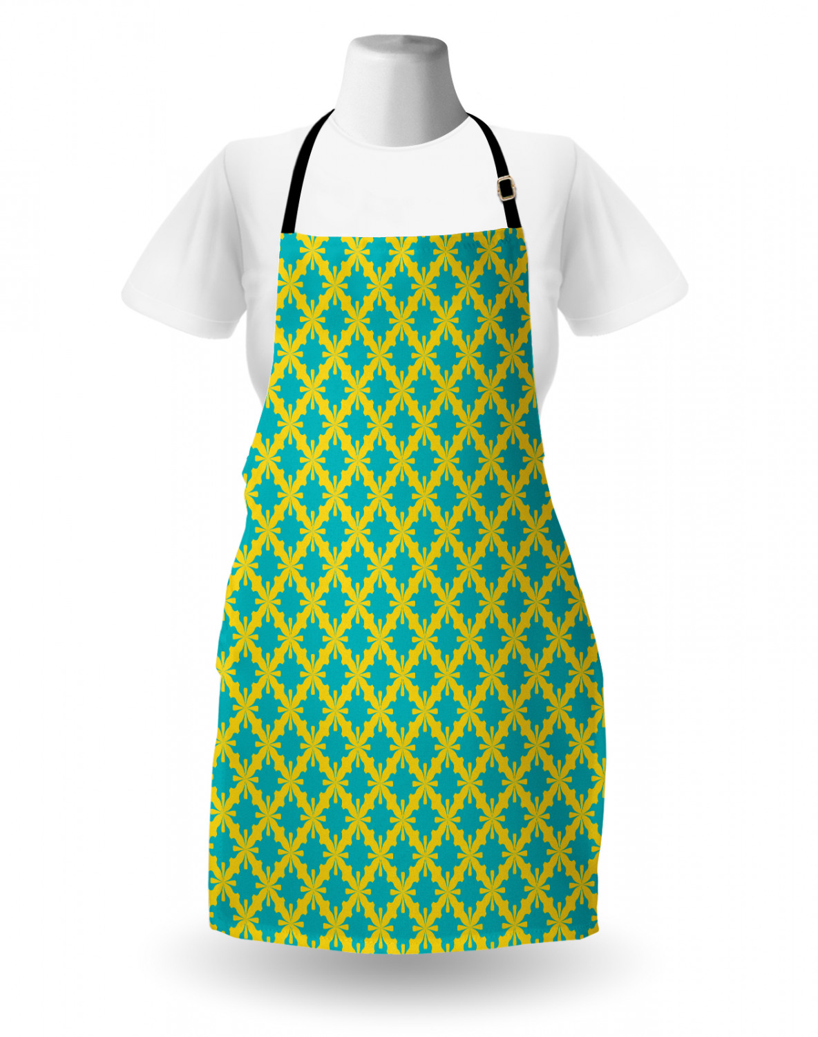 Ambesonne Apron with Adjustable Black Strap for Garden Cooking Standard Size - Picture 14 of 120