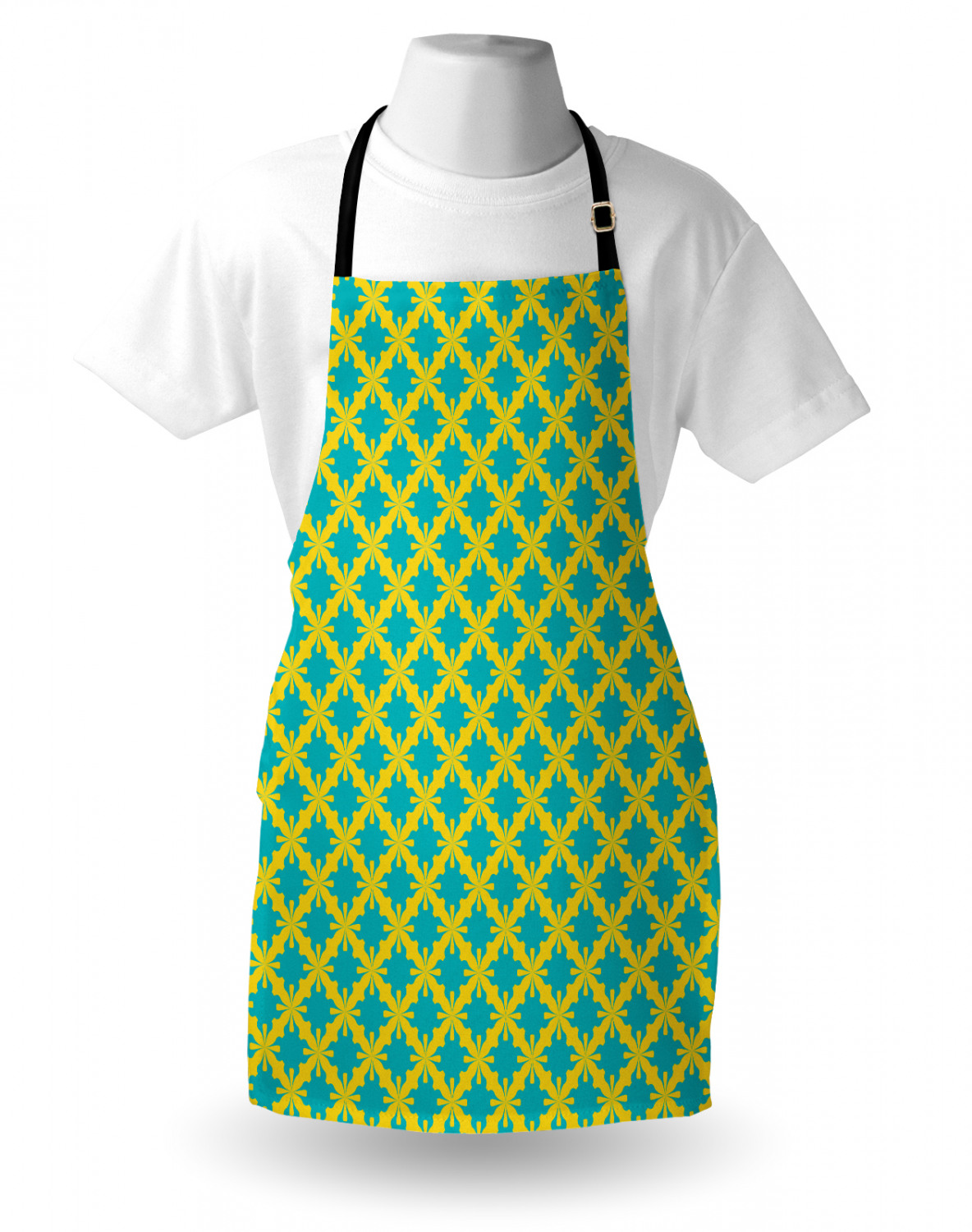 Ambesonne Apron with Adjustable Black Strap for Garden Cooking Standard Size - Picture 15 of 120