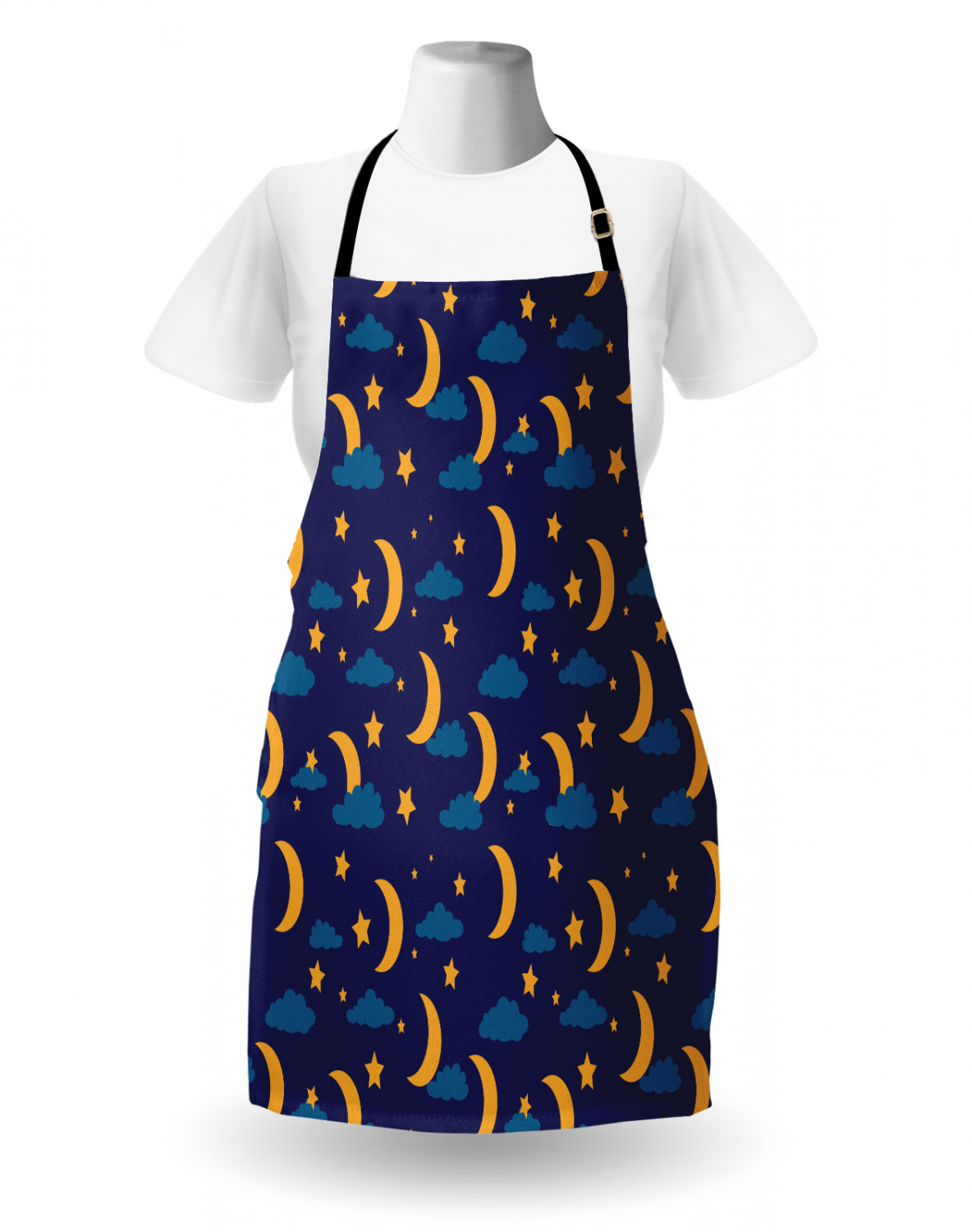 Ambesonne Apron with Adjustable Black Strap for Garden Cooking Standard Size - Picture 11 of 120