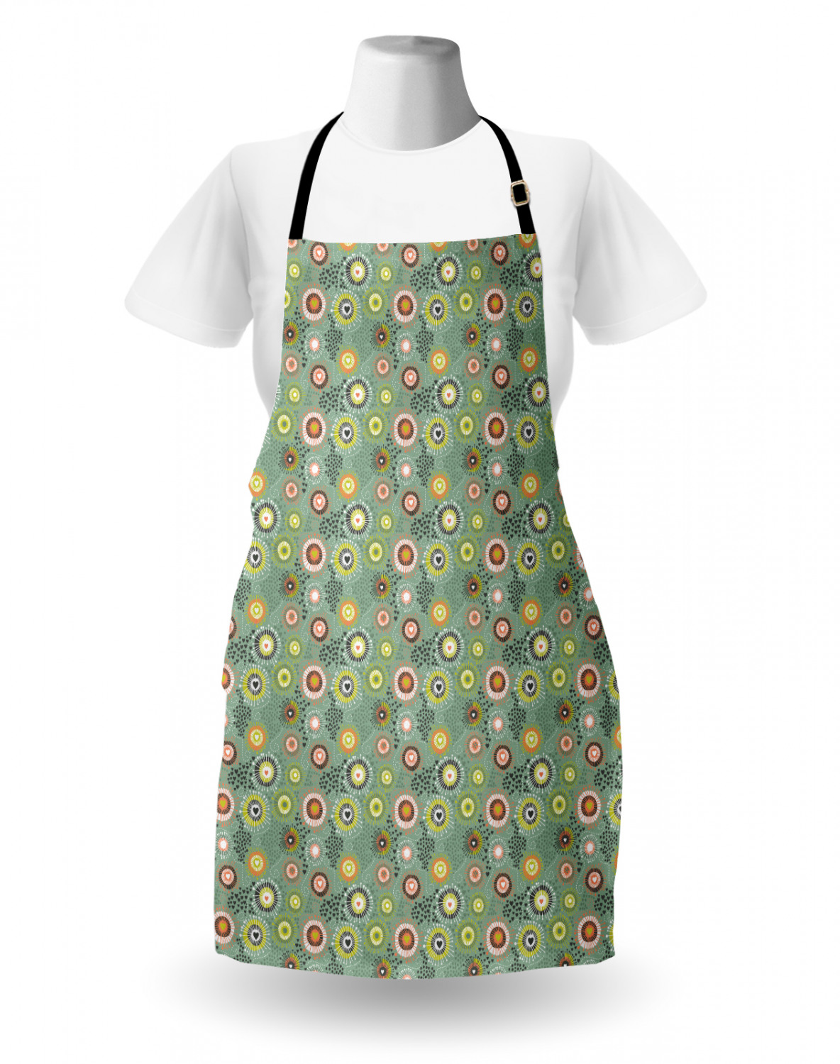 Apron Adjustable Neck Strap for Gardening Cooking Indoor Use Ambesonne ...