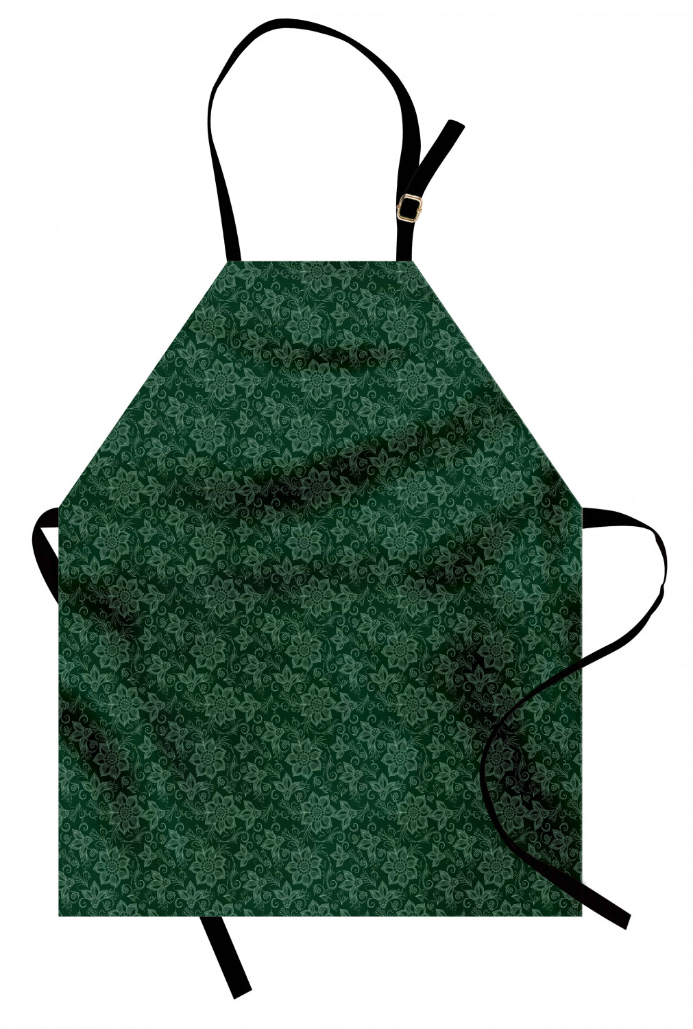 Ambesonne Apron Adjustable Black Strap for Gardening and Cooking Standard Size