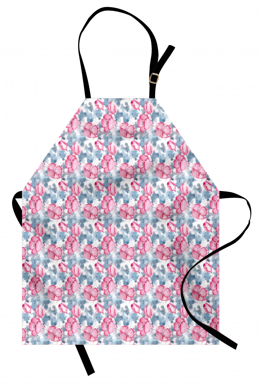 Ambesonne Apron Adjustable Black Strap for Gardening and Cooking Standard Size