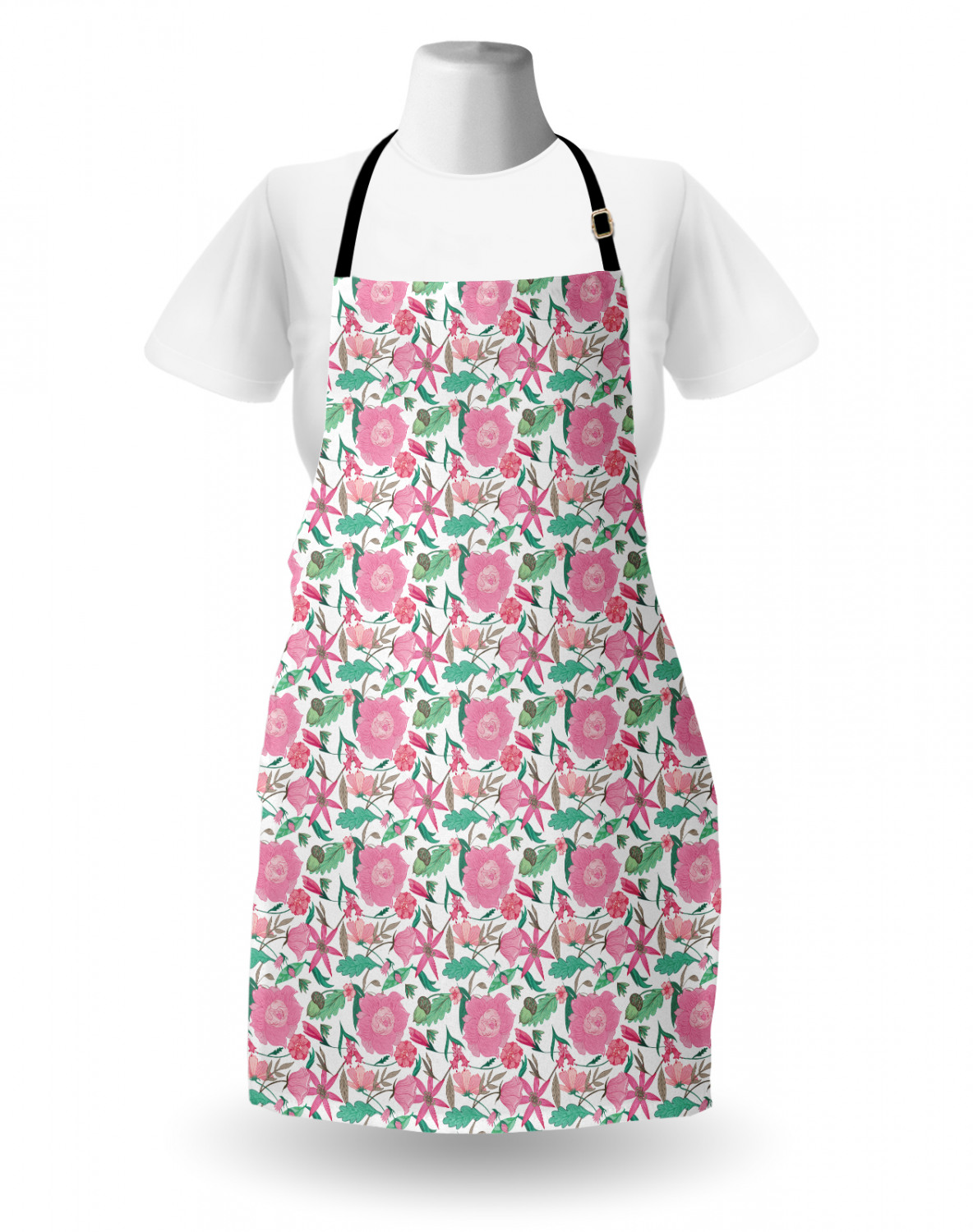Ambesonne Apron Bib with Adjustable Black Strap Garden Cooking Standard Size - 第 101/144 張圖片