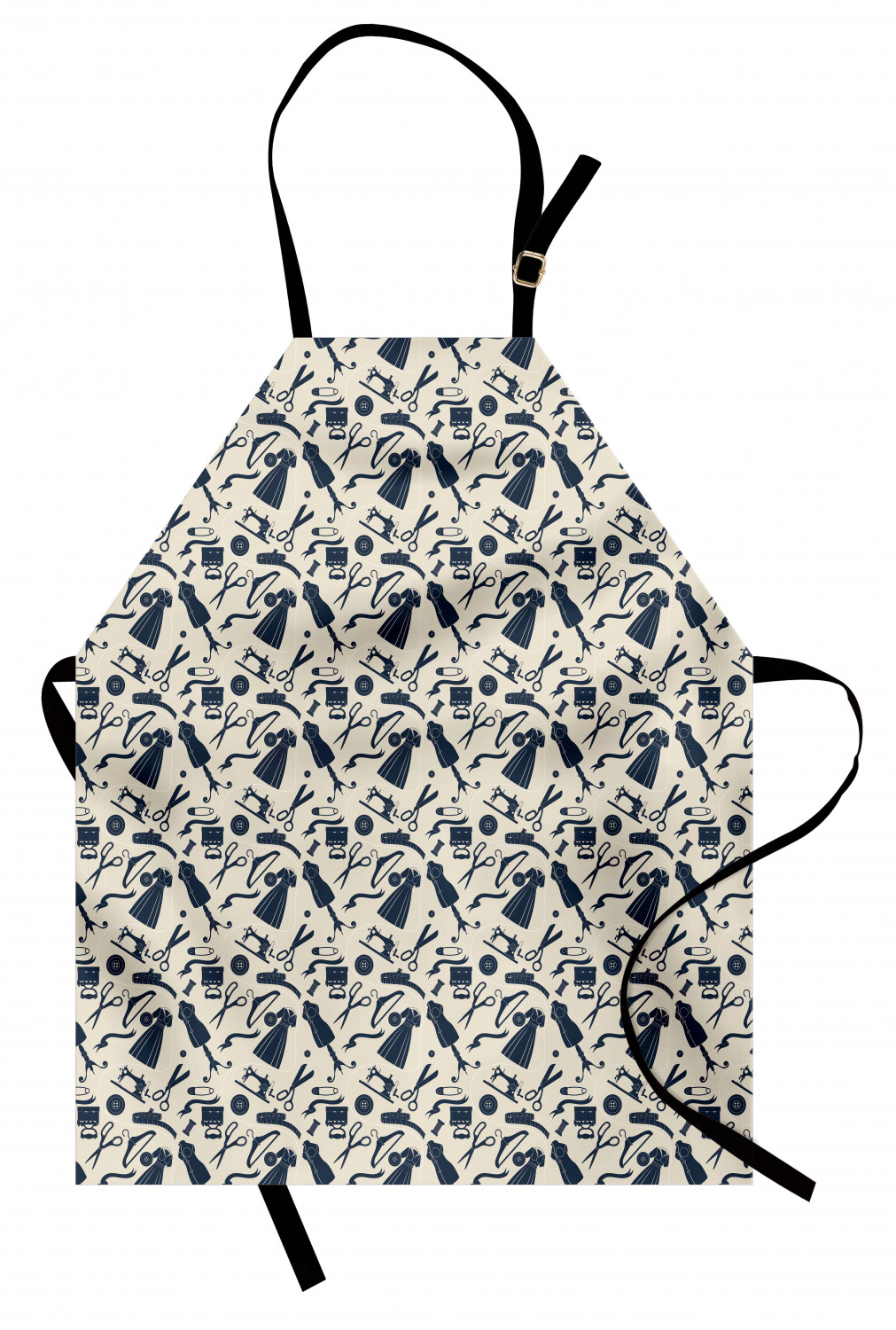 Ambesonne Apron Adjustable Neck Strap for Garden Cooking Standard Size - Picture 115 of 132