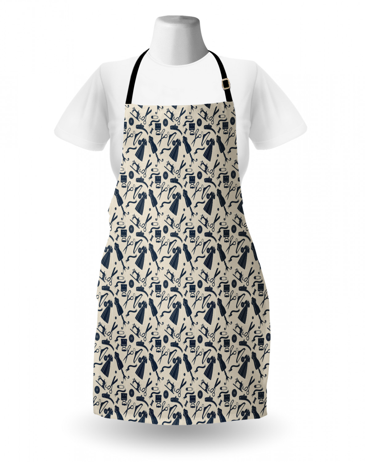 Ambesonne Apron Adjustable Neck Strap for Garden Cooking Standard Size - Picture 116 of 132