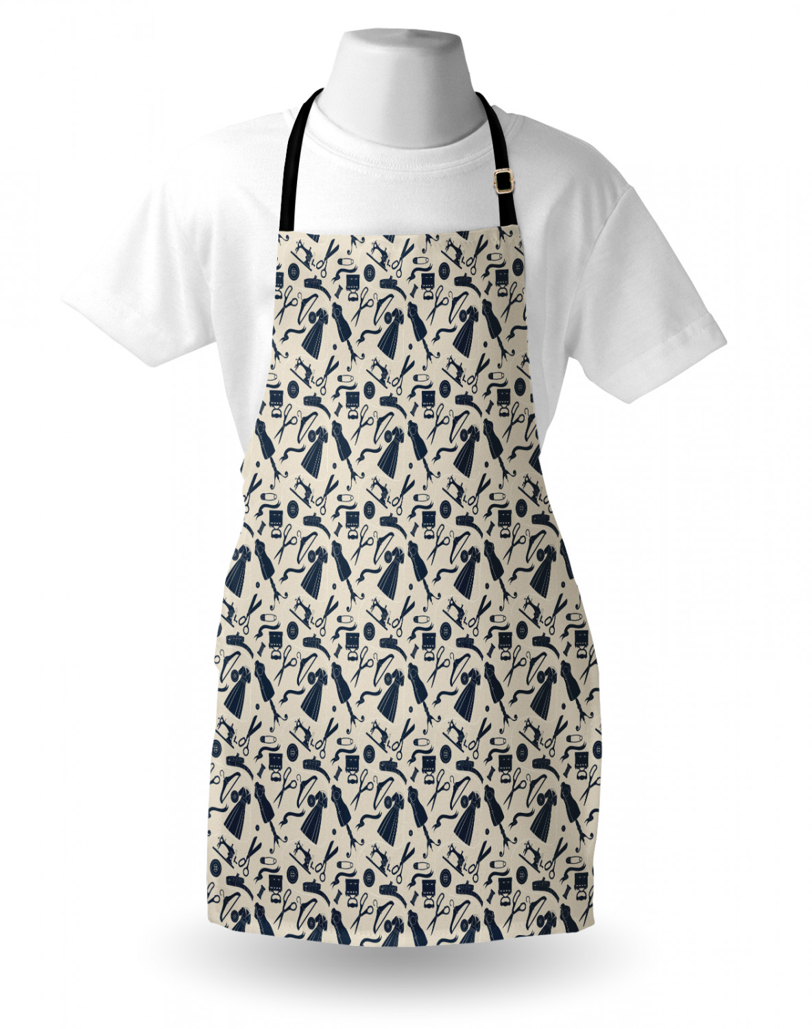 Ambesonne Apron Adjustable Neck Strap for Garden Cooking Standard Size - Picture 117 of 132