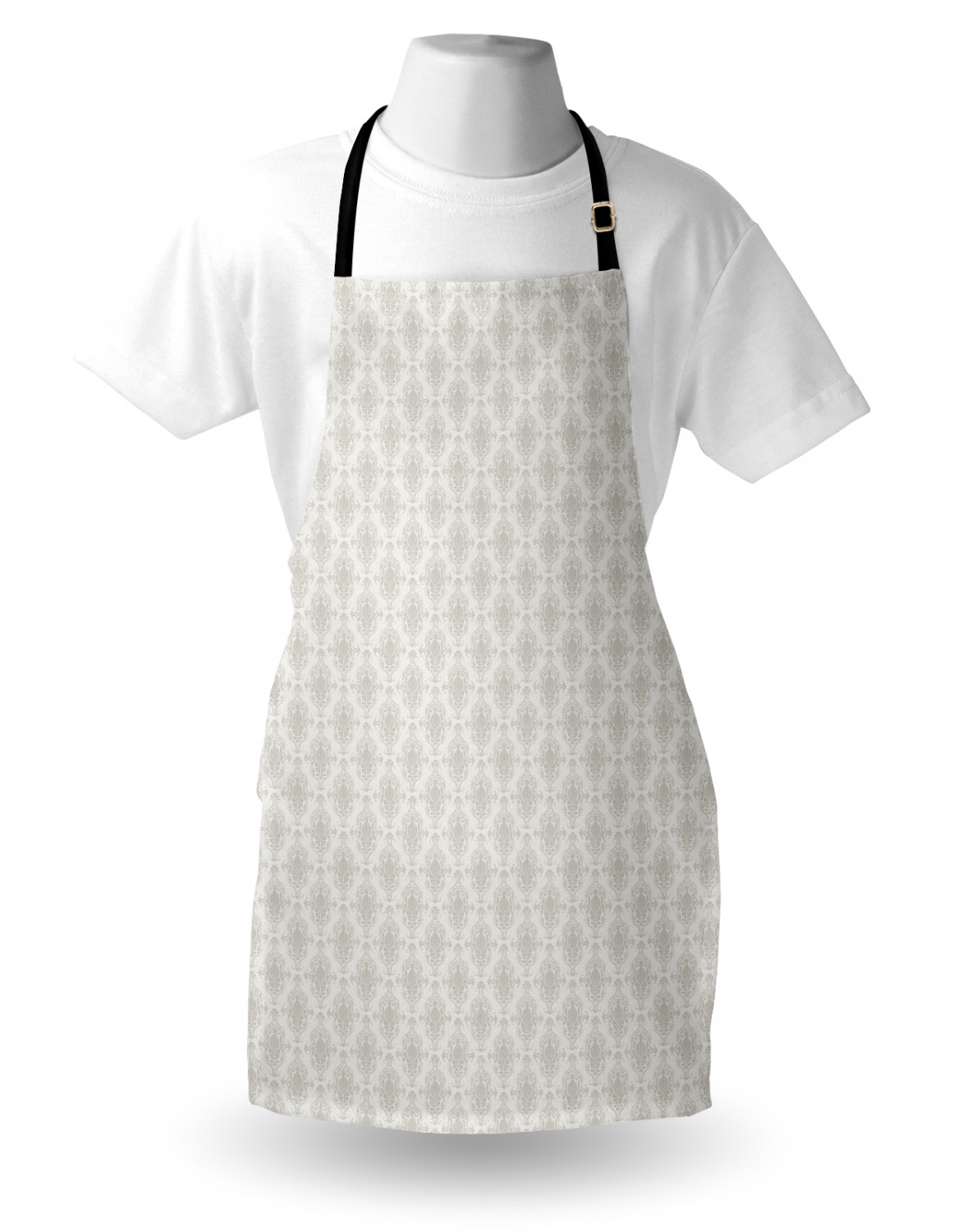 Ambesonne Apron Adjustable Black Strap for Gardening and Cooking Standard Size