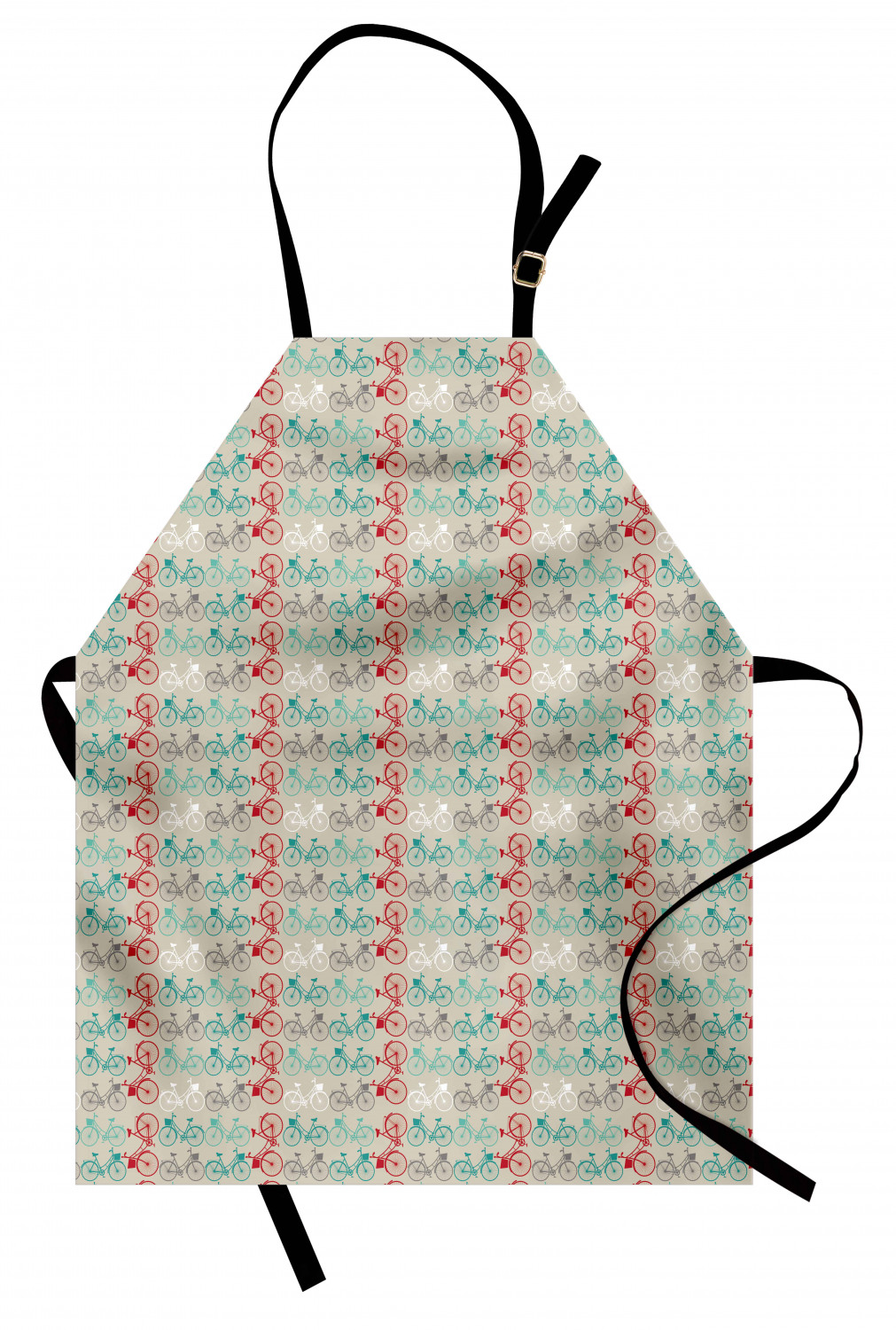 Ambesonne Apron Adjustable Black Strap for Gardening and Cooking Standard Size