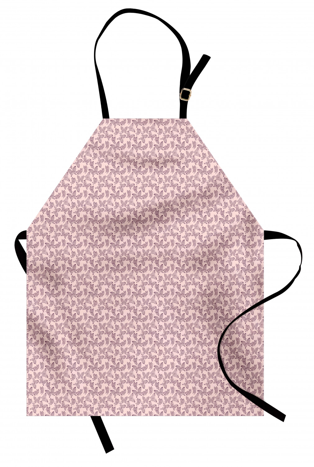 Ambesonne Apron Adjustable Black Strap for Gardening and Cooking Standard Size