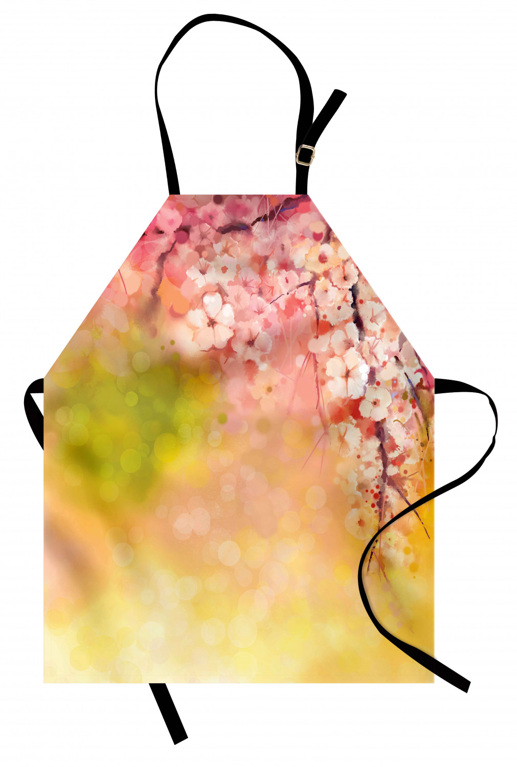 Ambesonne Cherry Blossom Kids Apron Boys Girls Apron Bib Cooking & Painting