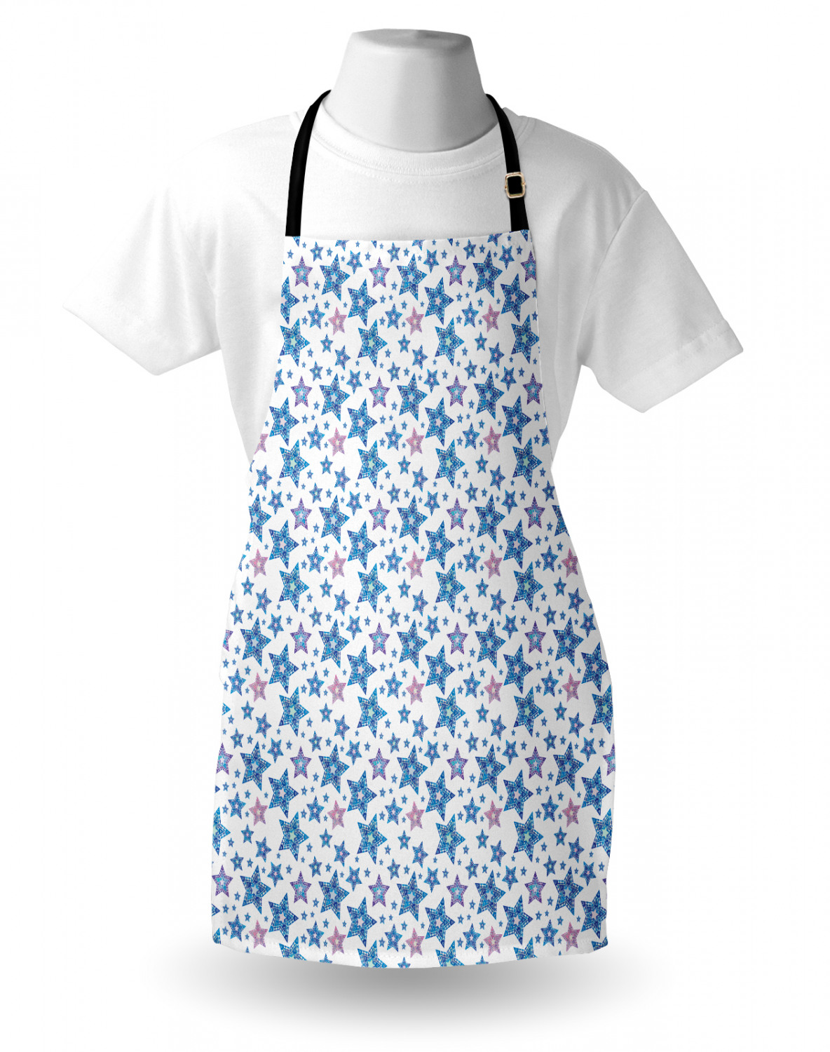 Ambesonne Apron Adjustable Black Strap for Gardening and Cooking Standard Size