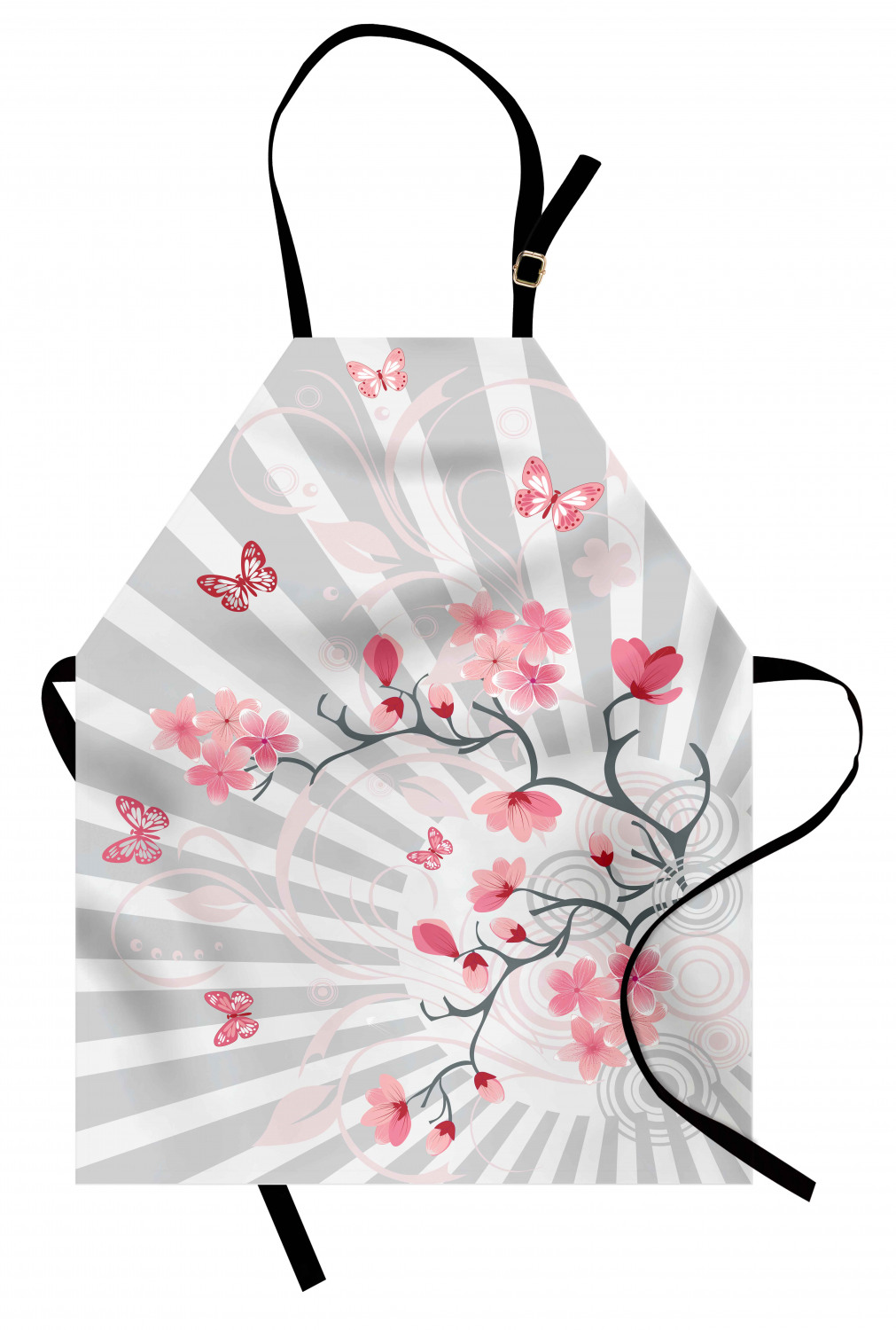 Ambesonne Flower Apron Unisex Kitchen Bib with Adjustable Neck Cooking Baking - Bild 22 von 183