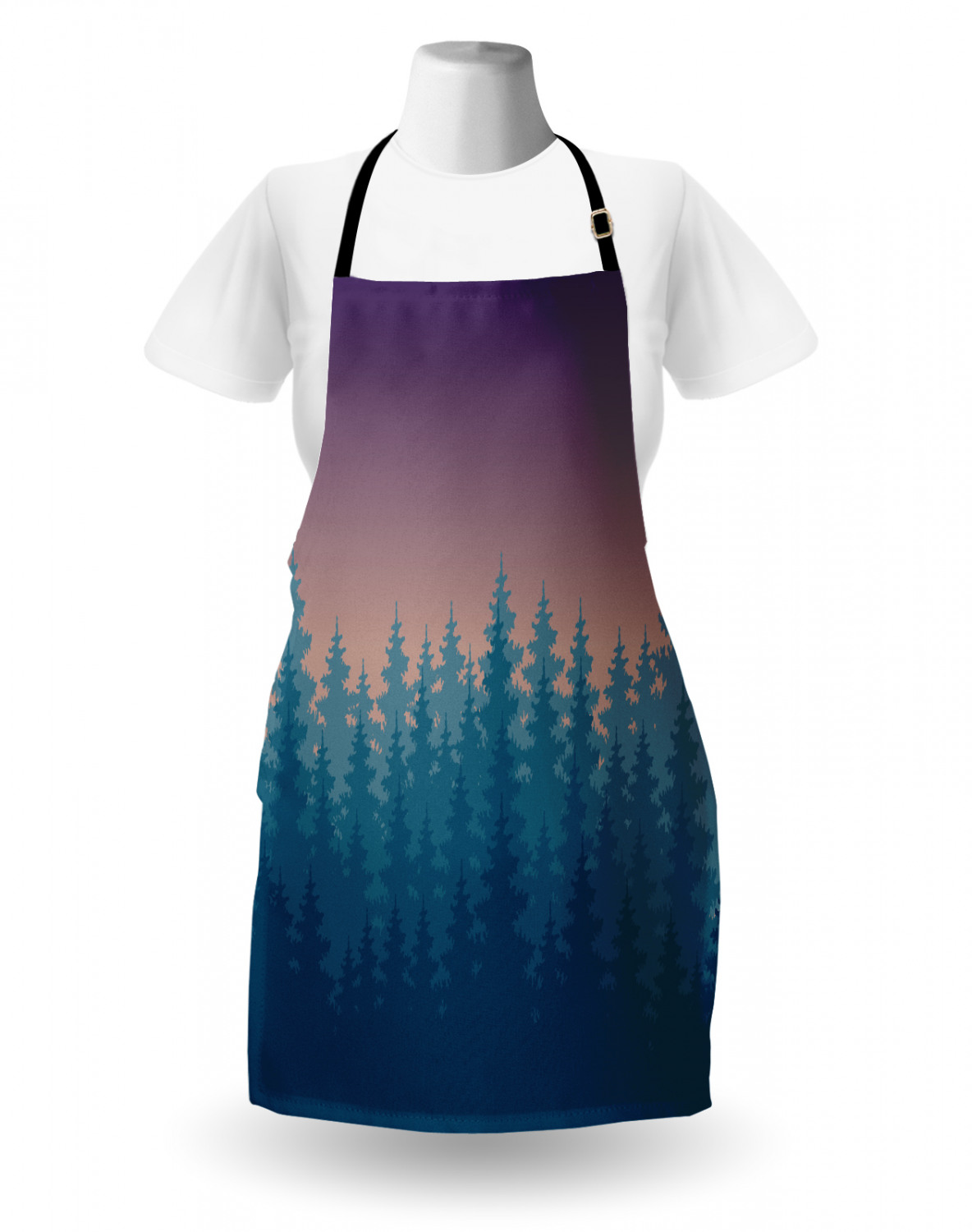 Ambesonne Apron with Adjustable Black Strap for Cooking Unisex Washable