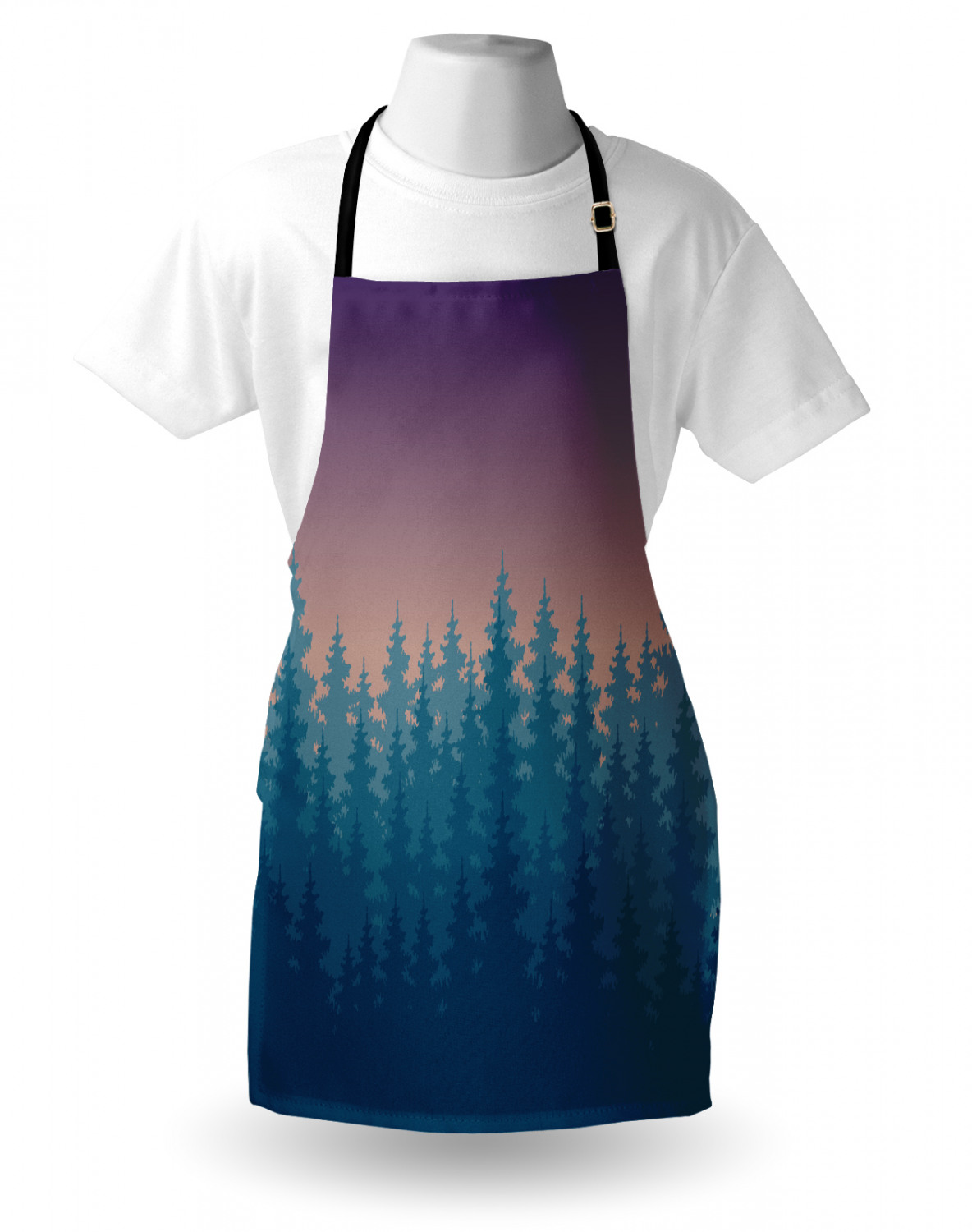 Ambesonne Apron with Adjustable Black Strap for Cooking Unisex Washable