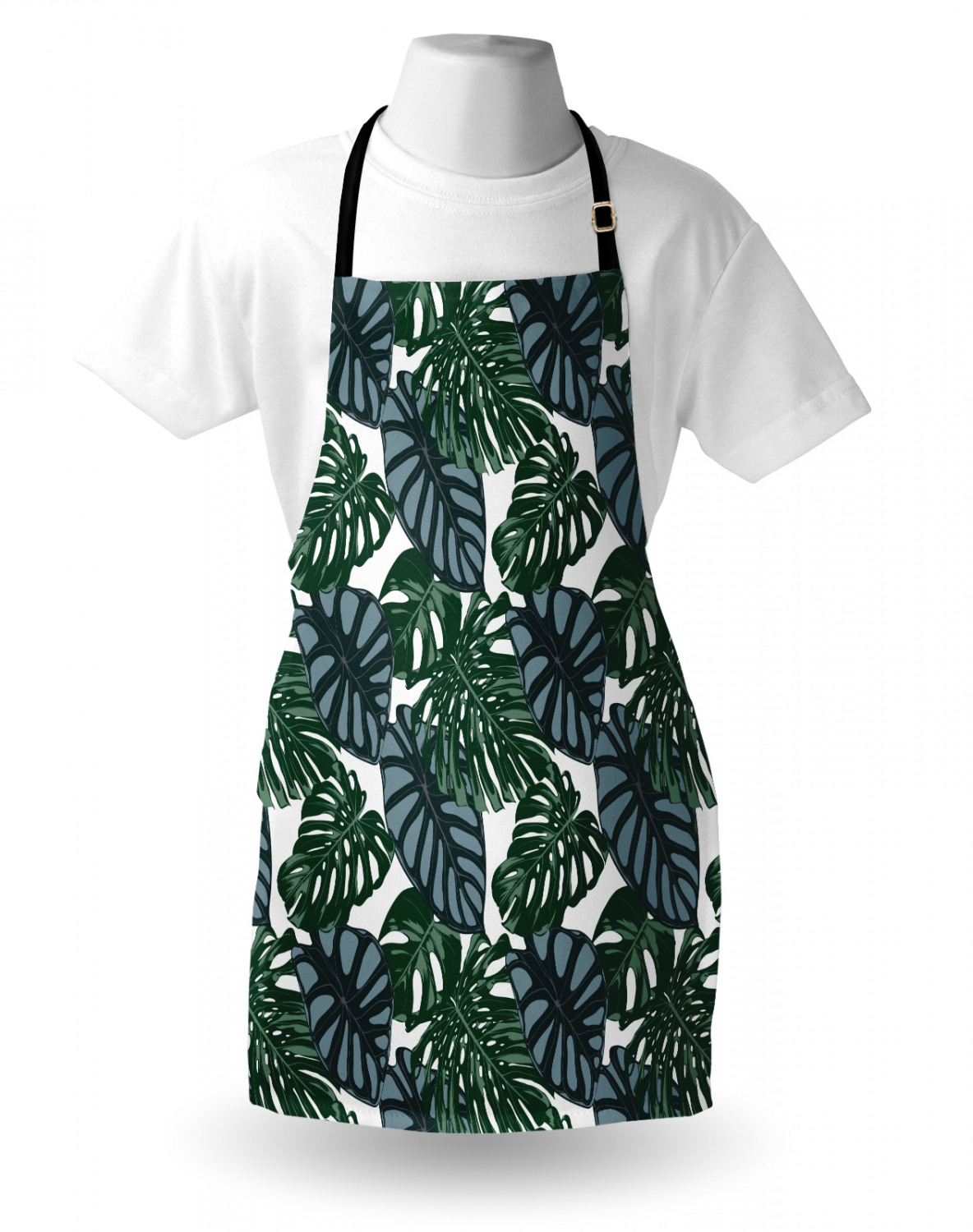 Ambesonne Apron with Adjustable Black Strap for Cooking Unisex Washable