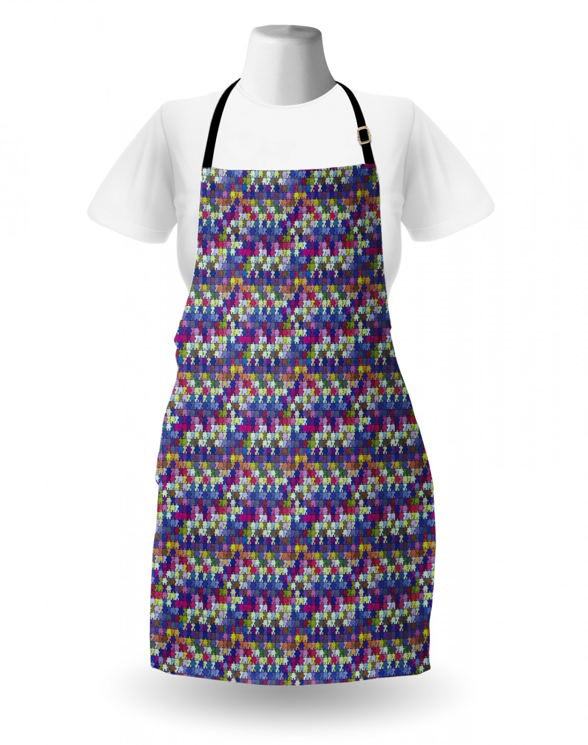 Ambesonne Apron with Adjustable Black Strap for Cooking Unisex Washable