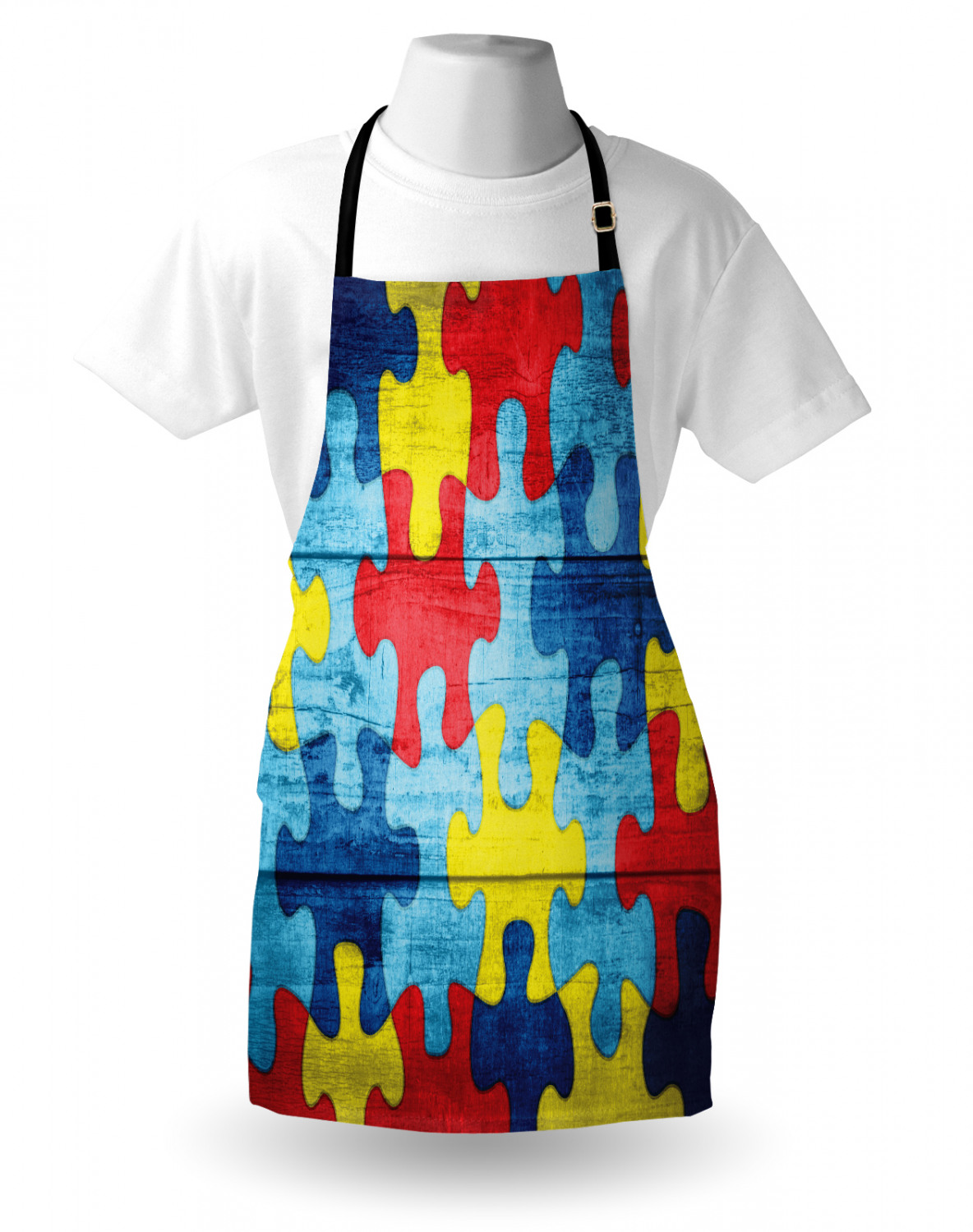 Ambesonne Apron with Adjustable Black Strap for Cooking Unisex Washable