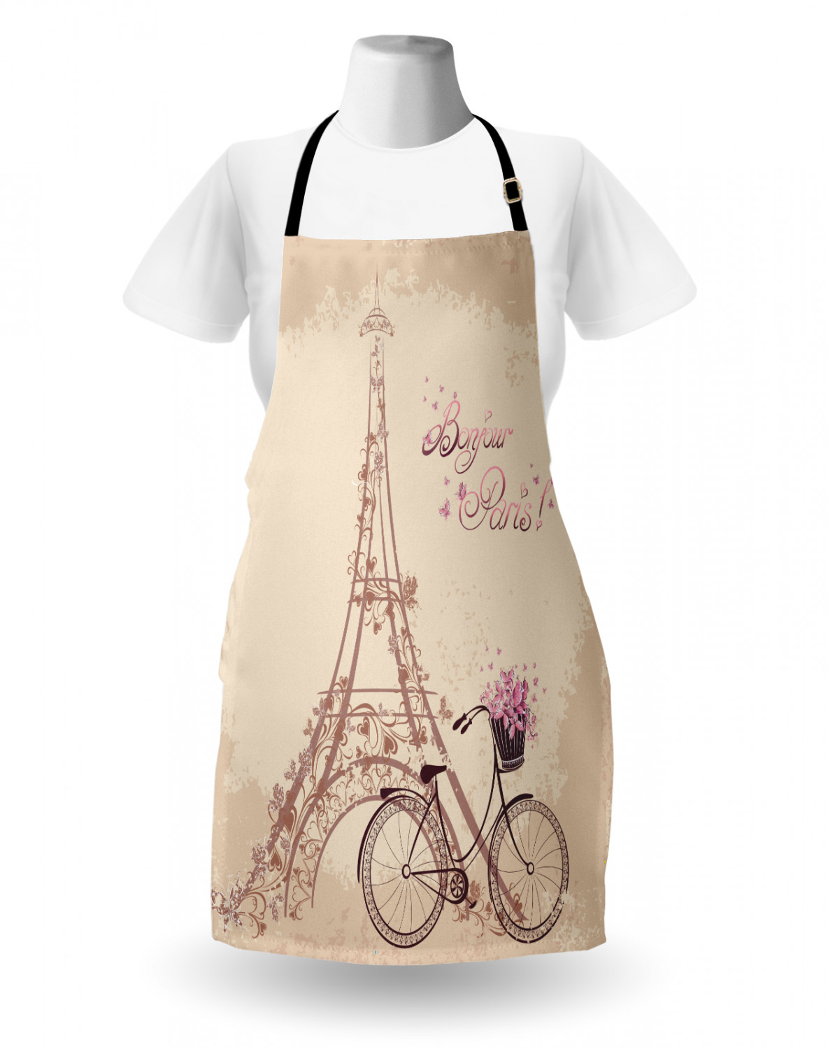 Ambesonne Unisex Durable Apron Bib with Adjustable Strap for Gardening