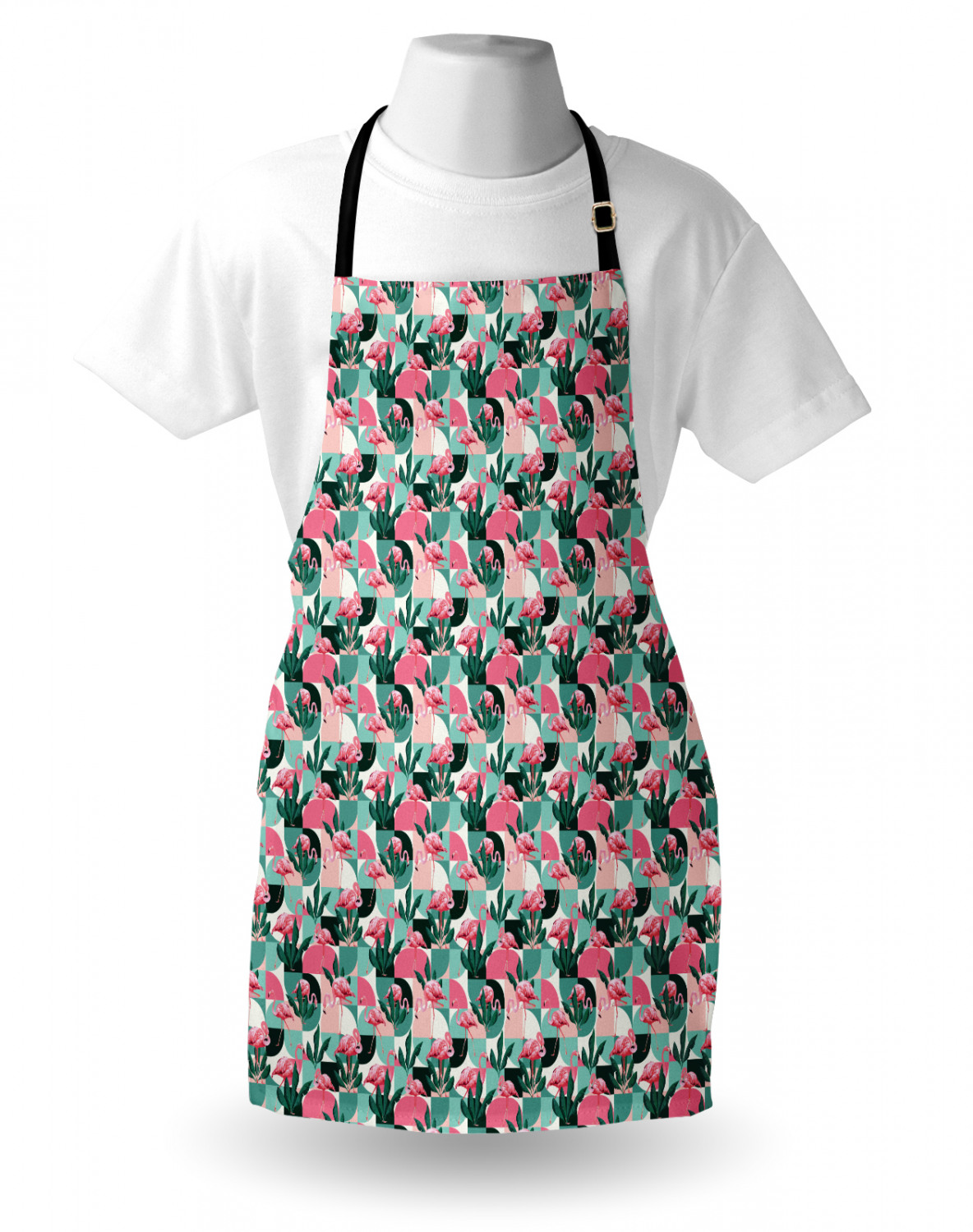 Apron Adjustable Strap for Gardening and Cooking Standard Size Ambesonne