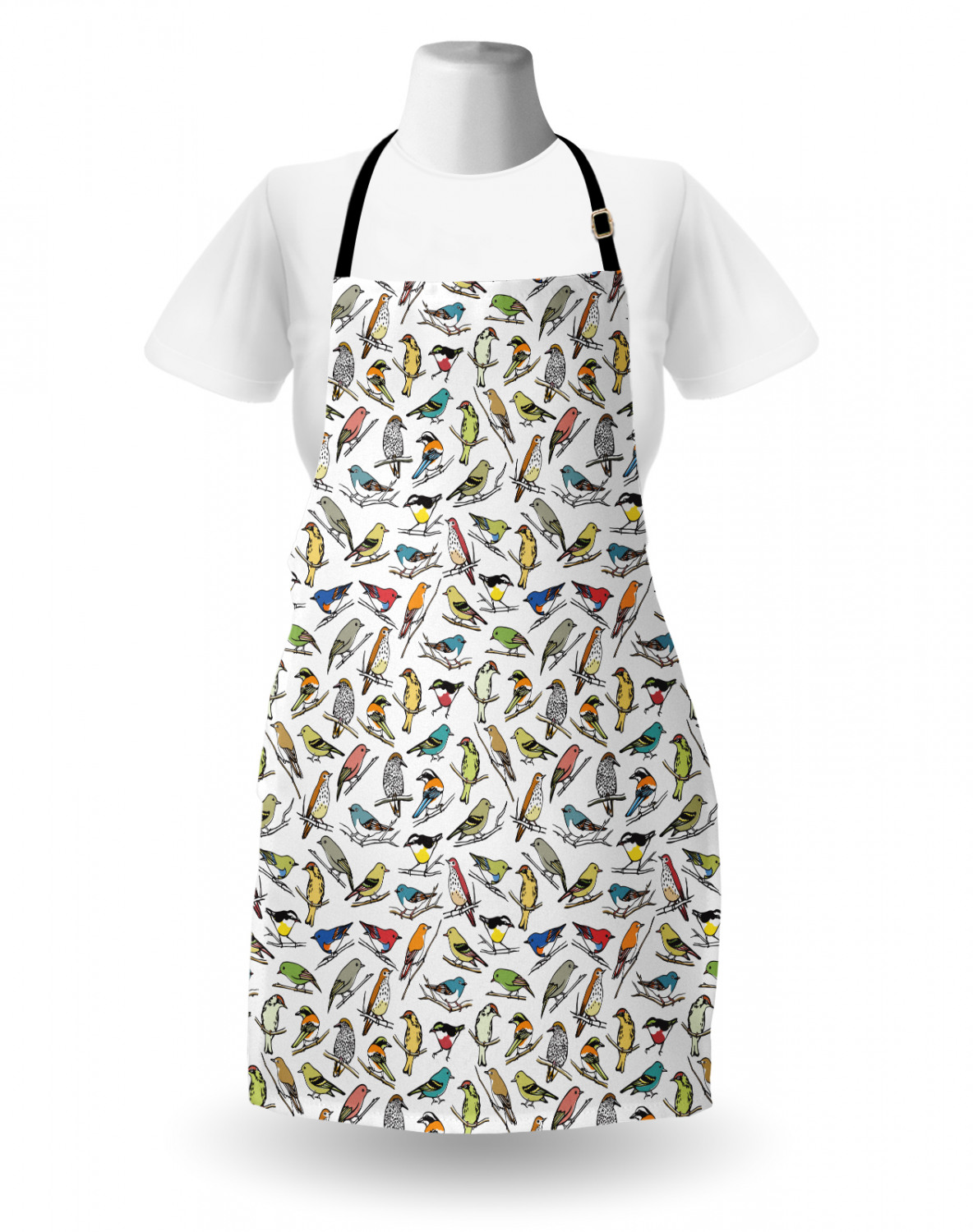 Ambesonne Apron with Adjustable Black Strap for Garden Cooking Standard Size - Picture 41 of 120