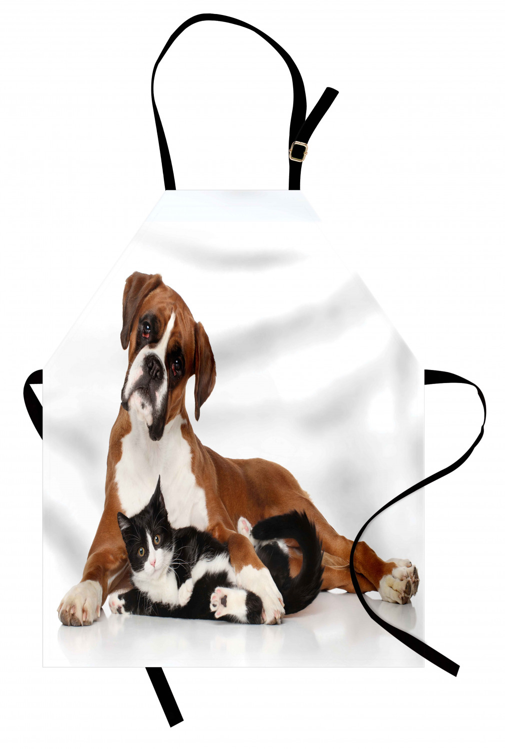 Funny Animal Apron Unisex Kitchen Bib with Adjustable Neck Cooking Baking