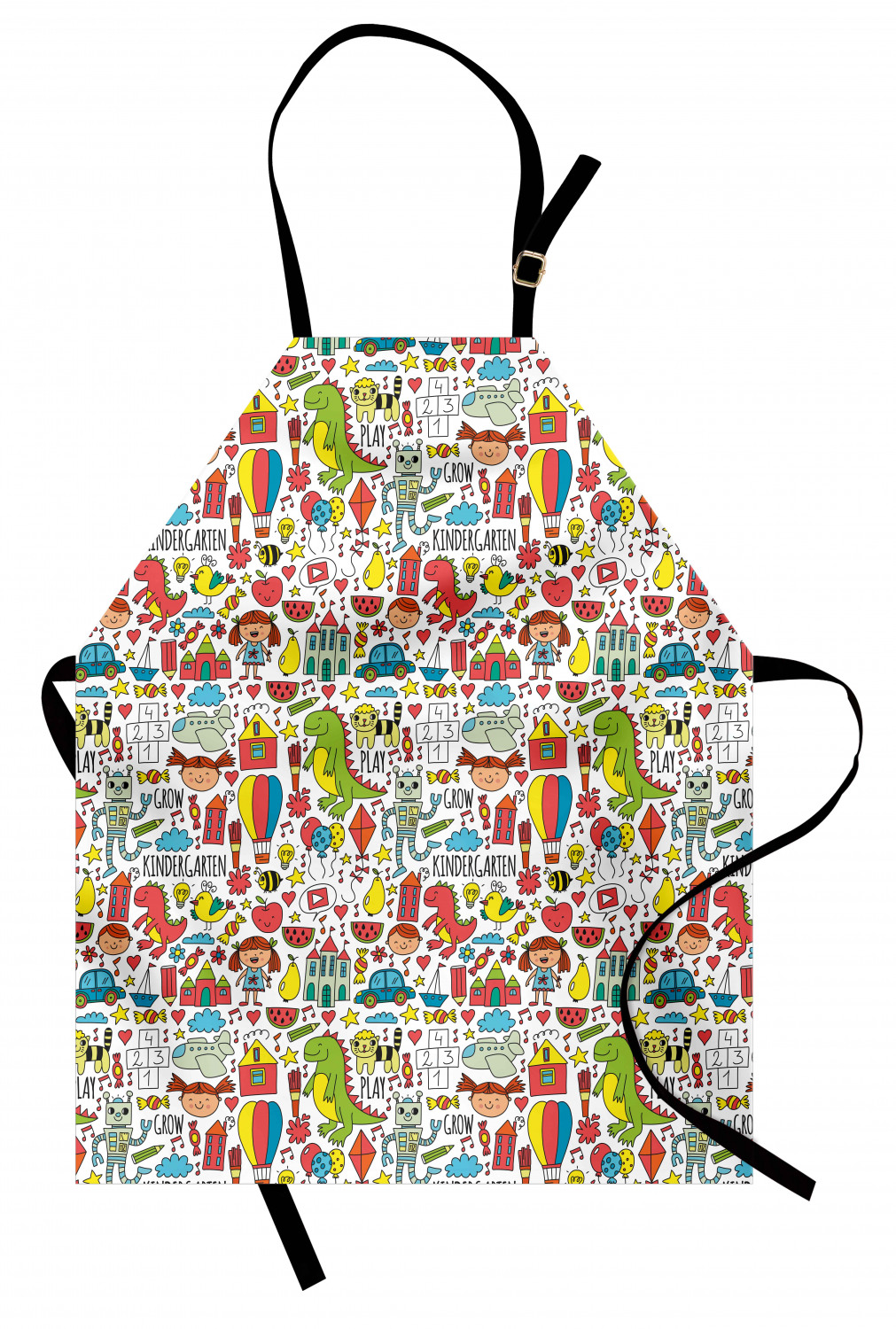 Ambesonne Indoor Use Apron Bib Adjustable Neck Strap for Gardening and Cooking