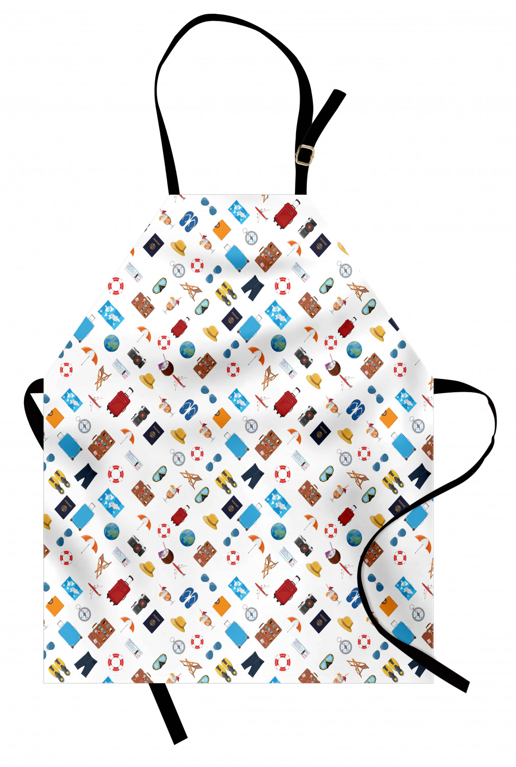 Ambesonne Indoor Use Apron Bib Adjustable Neck Strap for Gardening and Cooking