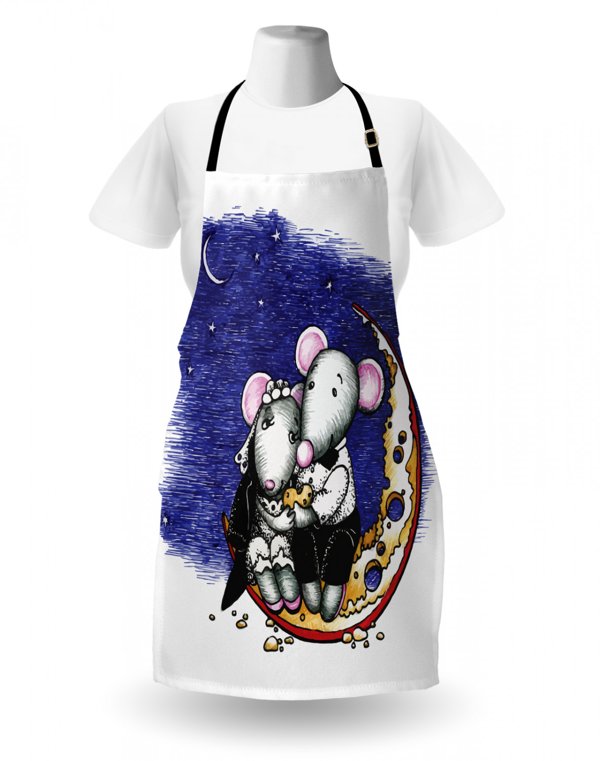 Funny Animal Apron Unisex Kitchen Bib with Adjustable Neck Cooking Baking