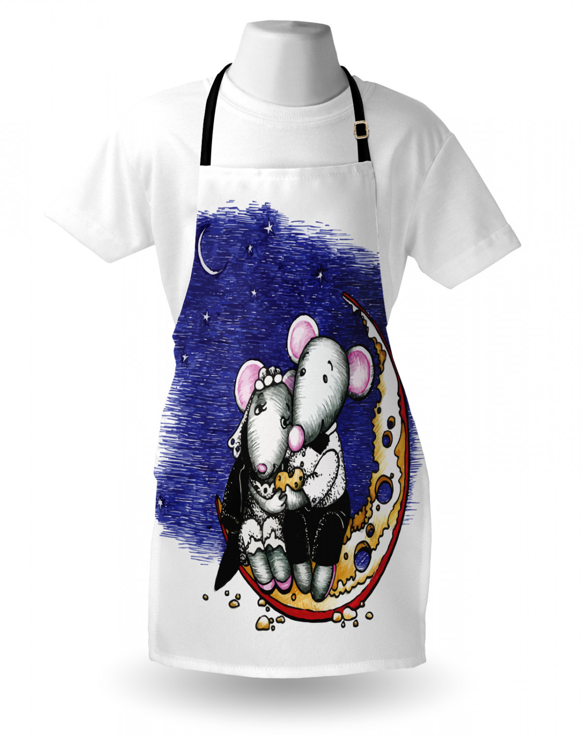 Funny Animal Apron Unisex Kitchen Bib with Adjustable Neck Cooking Baking