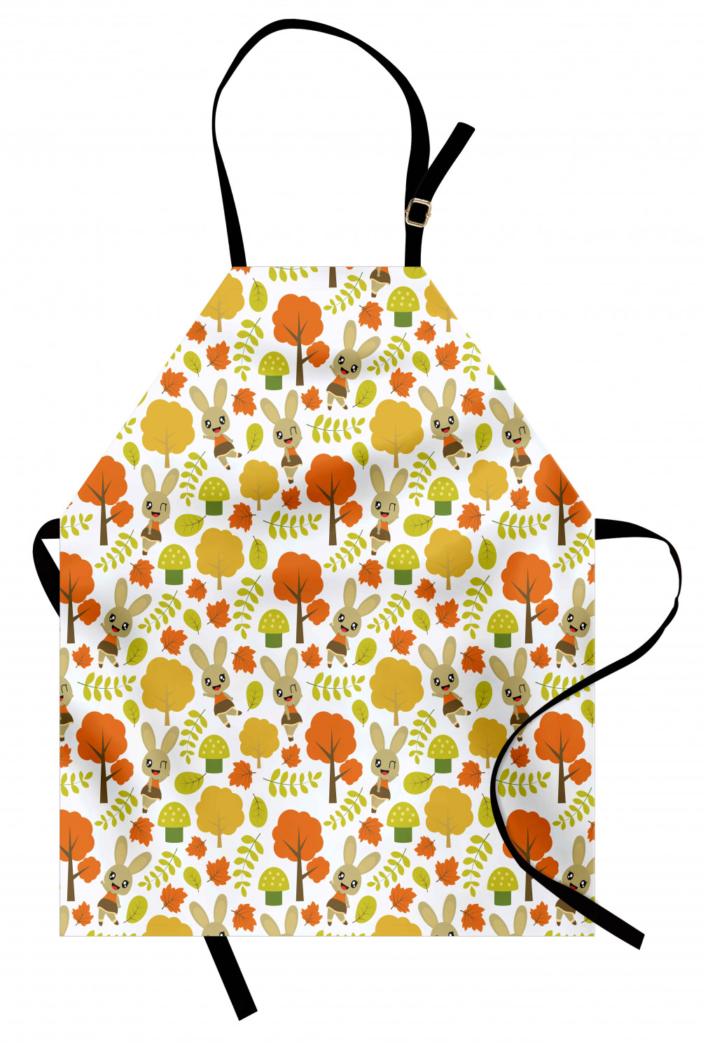 Ambesonne Indoor Use Apron Bib Adjustable Neck Strap for Gardening and Cooking