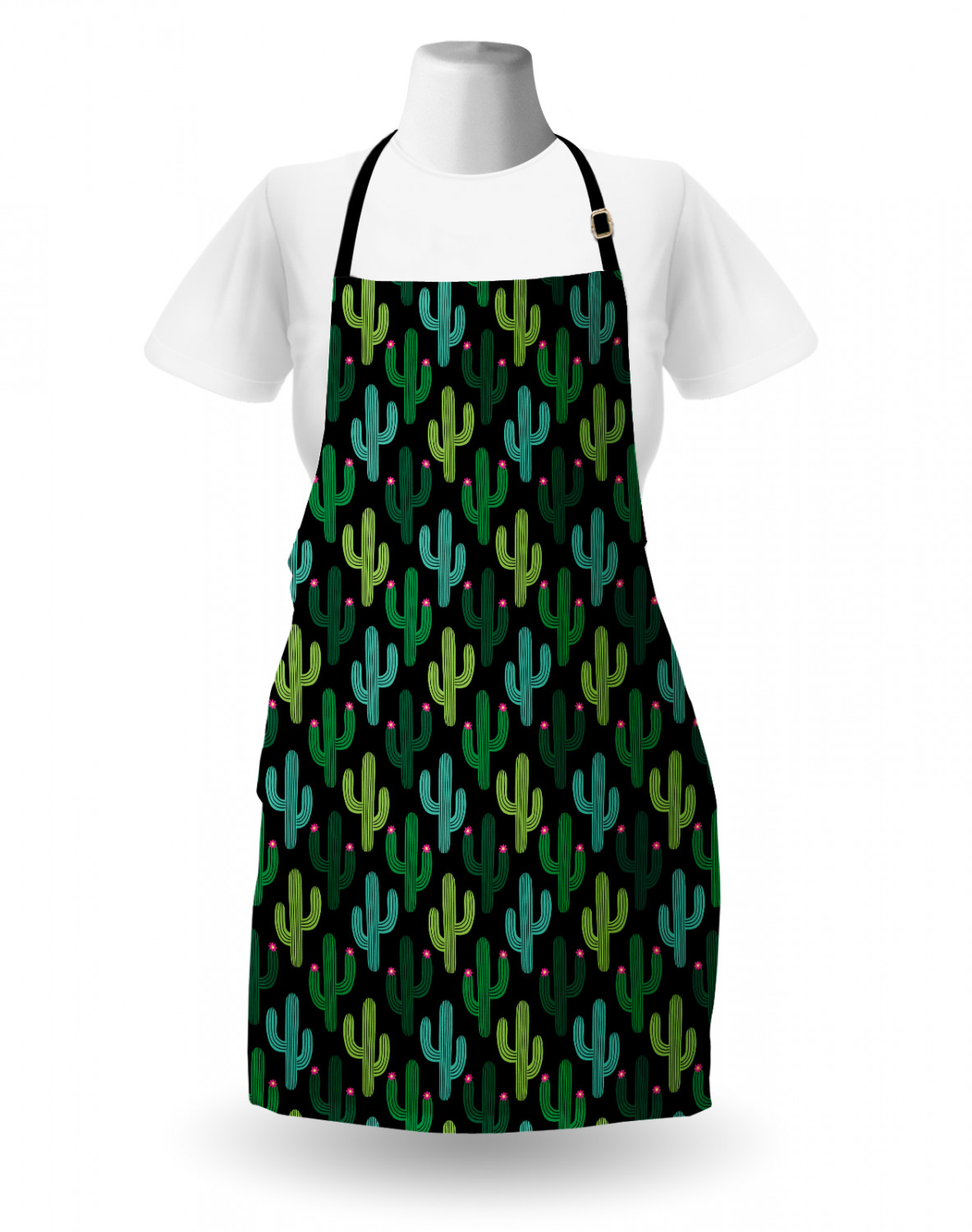 Ambesonne Indoor Use Apron Bib Adjustable Neck Strap for Gardening and Cooking