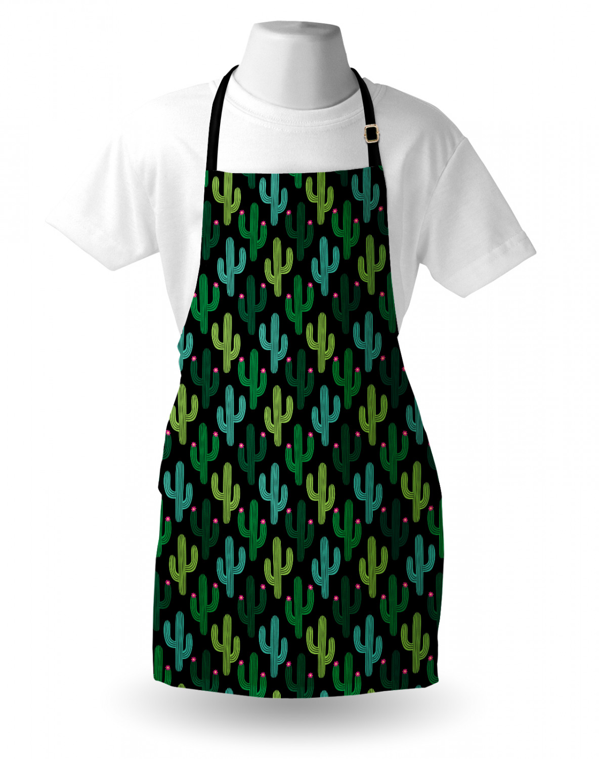 Ambesonne Indoor Use Apron Bib Adjustable Neck Strap for Gardening and Cooking