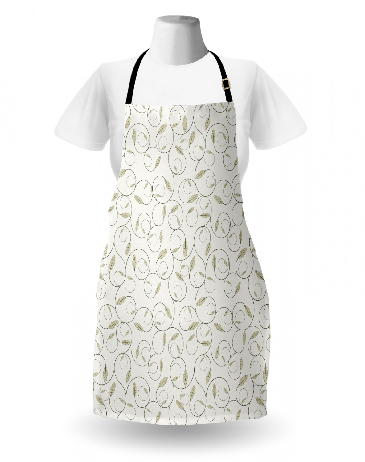 Ambesonne Apron Adjustable Black Strap for Gardening Cooking Standard Size - Picture 83 of 105