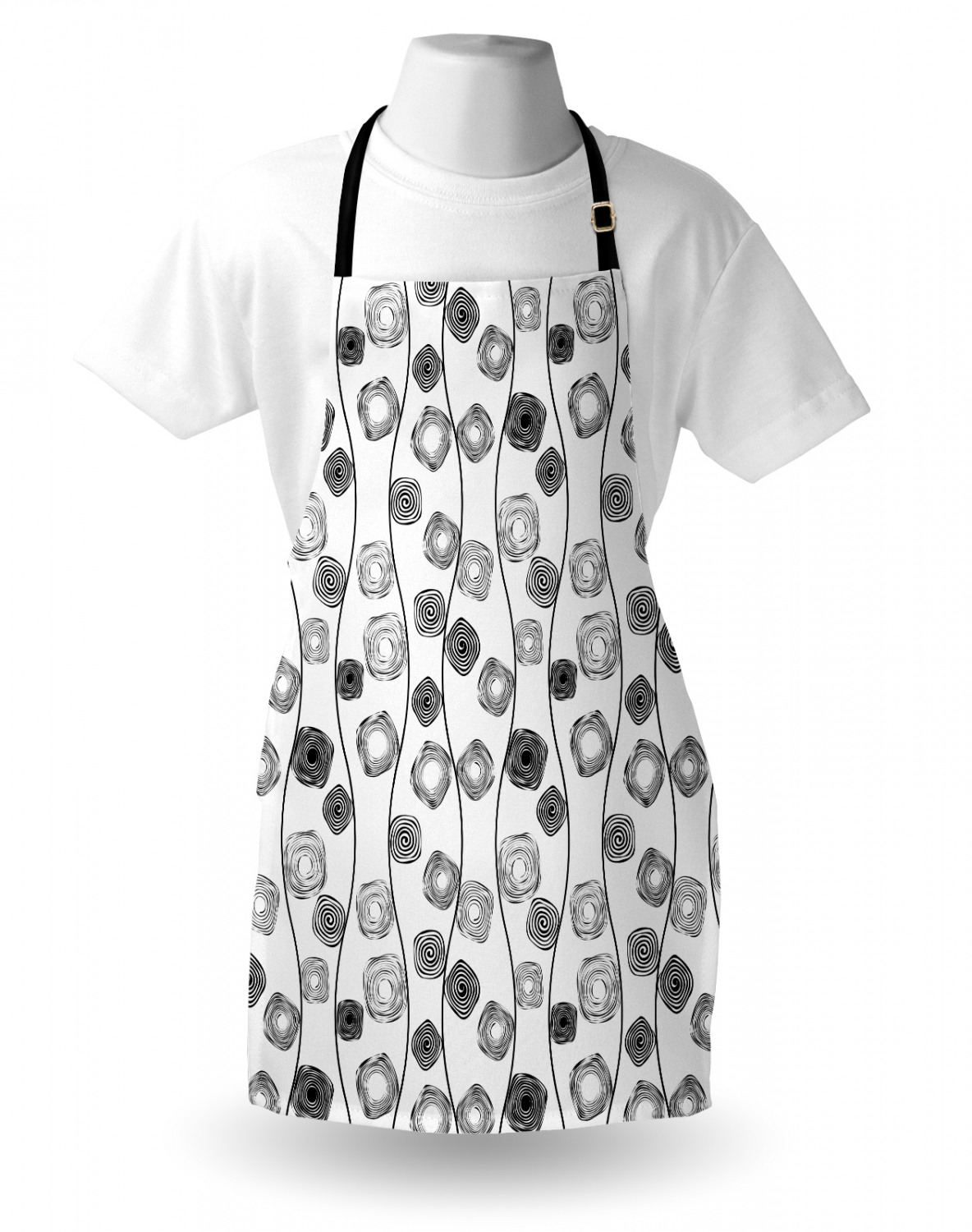 Ambesonne Apron Adjustable Black Strap for Gardening Cooking Standard Size - Picture 90 of 105