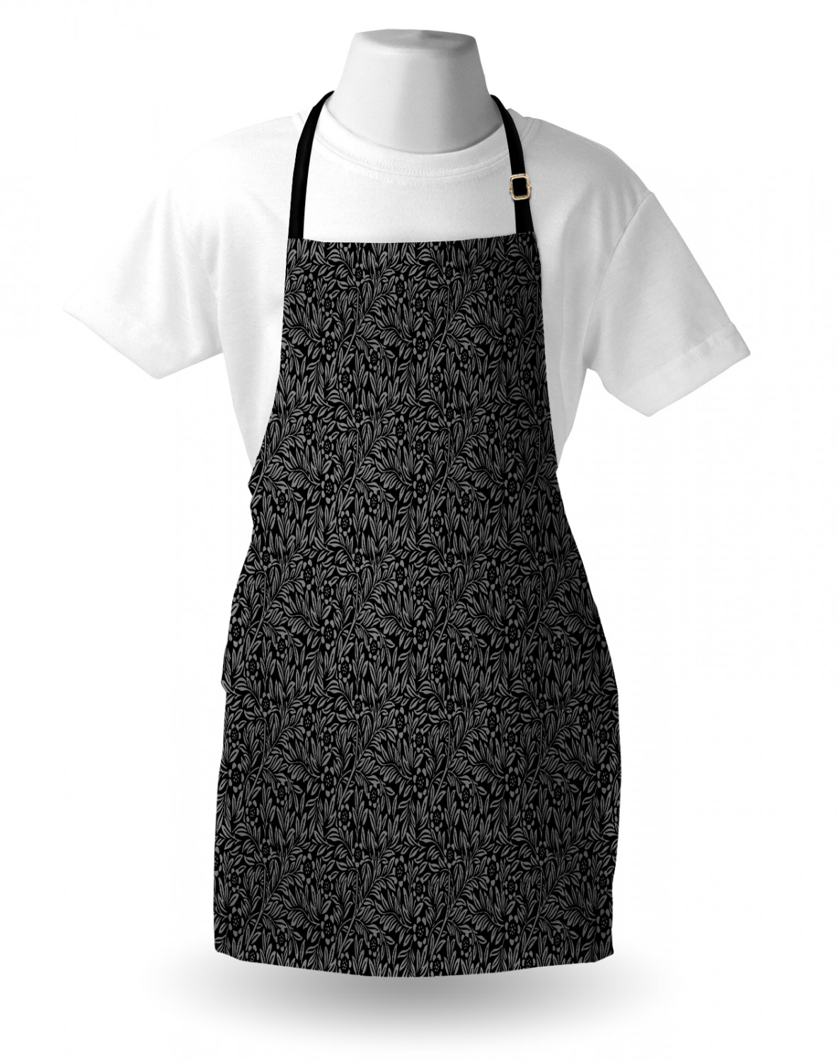 Ambesonne Apron Adjustable Black Strap for Gardening Cooking Standard Size - Picture 39 of 105