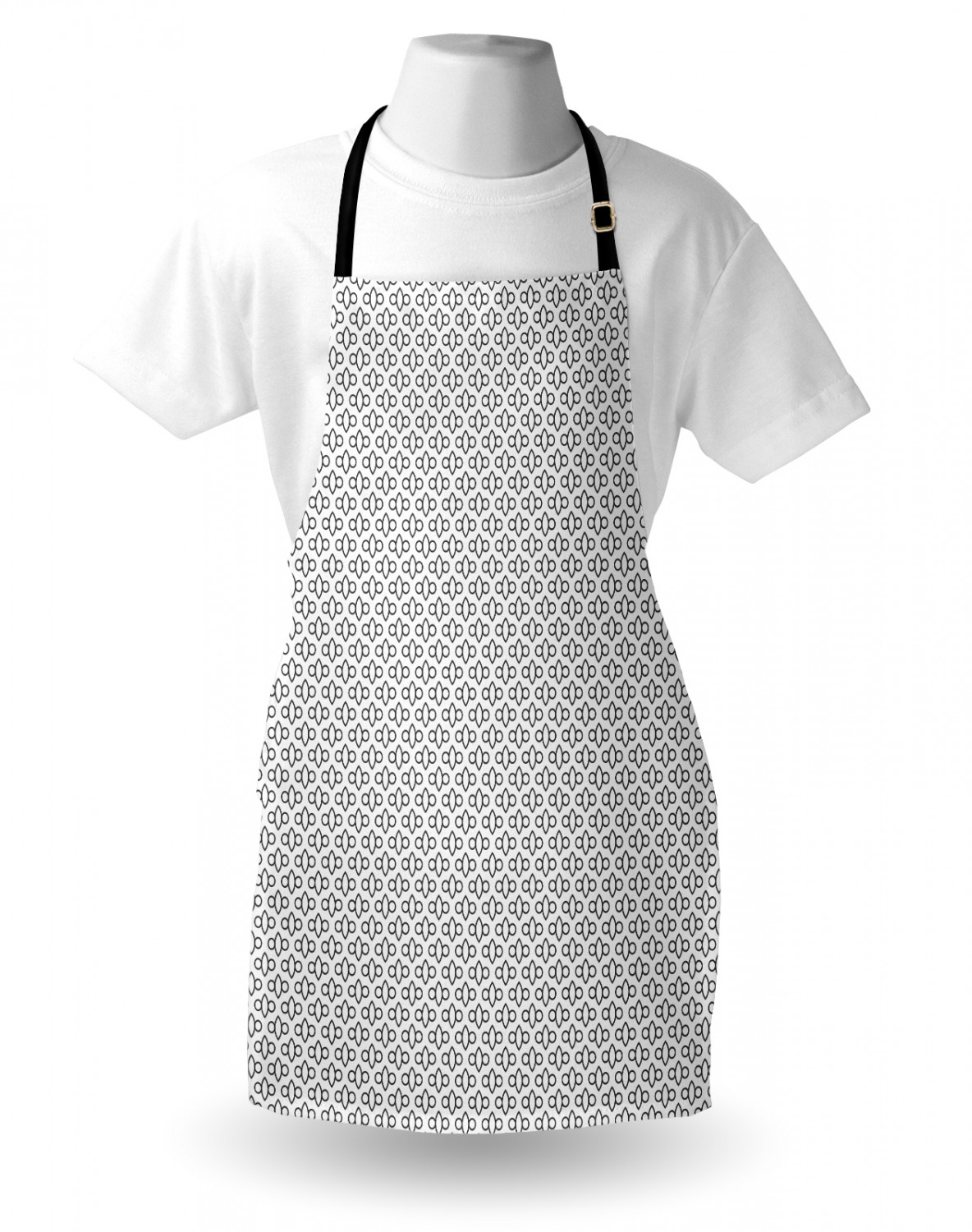 Ambesonne Apron Bib Adjustable Neck Strap for Gardening Cooking Indoor Use