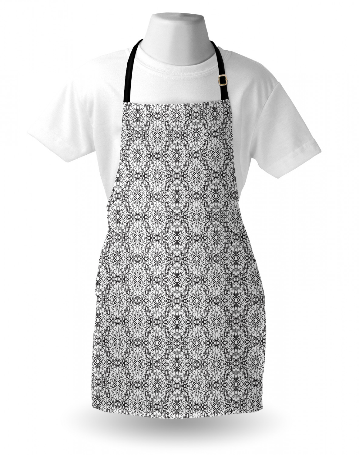 Ambesonne Apron Bib Adjustable Neck Strap for Gardening Cooking Indoor Use