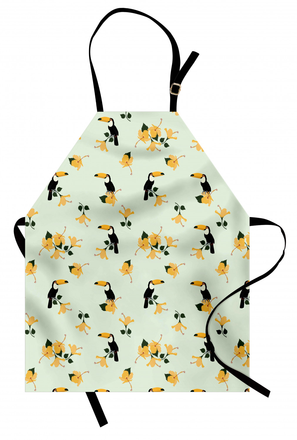 Ambesonne Apron Bib Adjustable Neck Strap for Gardening Cooking Indoor Use