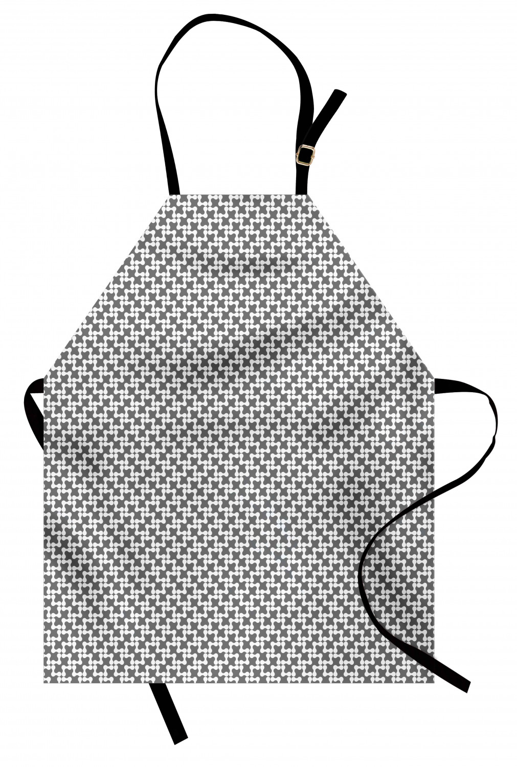 Apron Bib Adjustable Black Strap for Gardening Cooking Standard Size Ambesonne