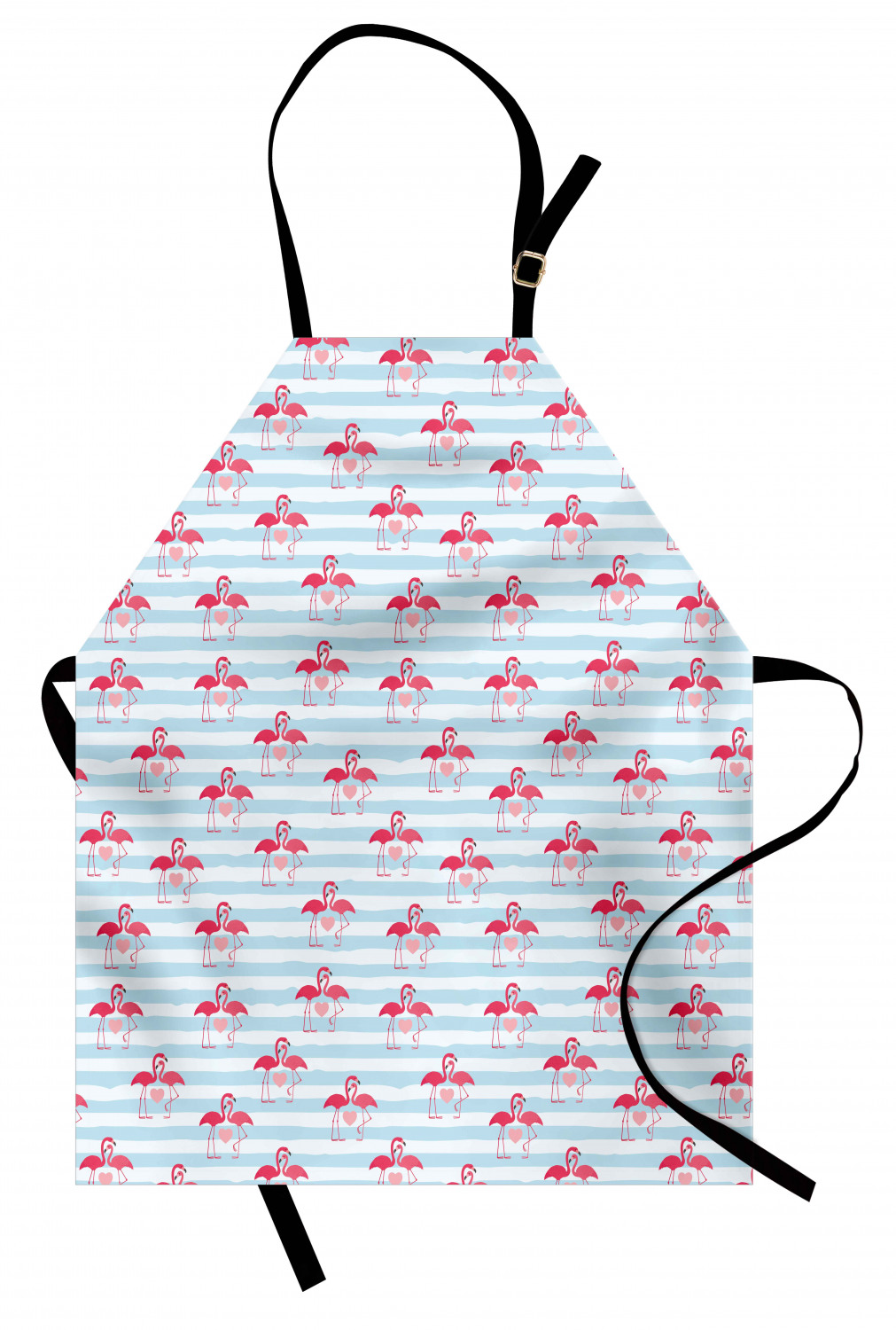 Apron Bib Adjustable Black Strap for Gardening Cooking Standard Size Ambesonne