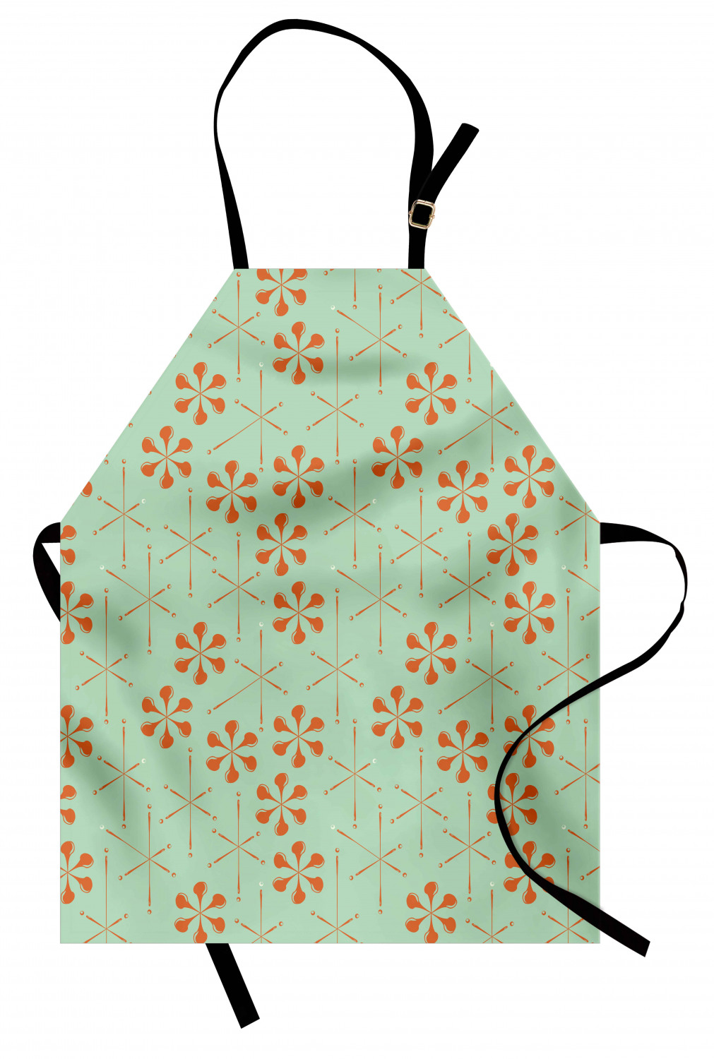 Apron Bib Adjustable Black Strap for Gardening Cooking Standard Size Ambesonne