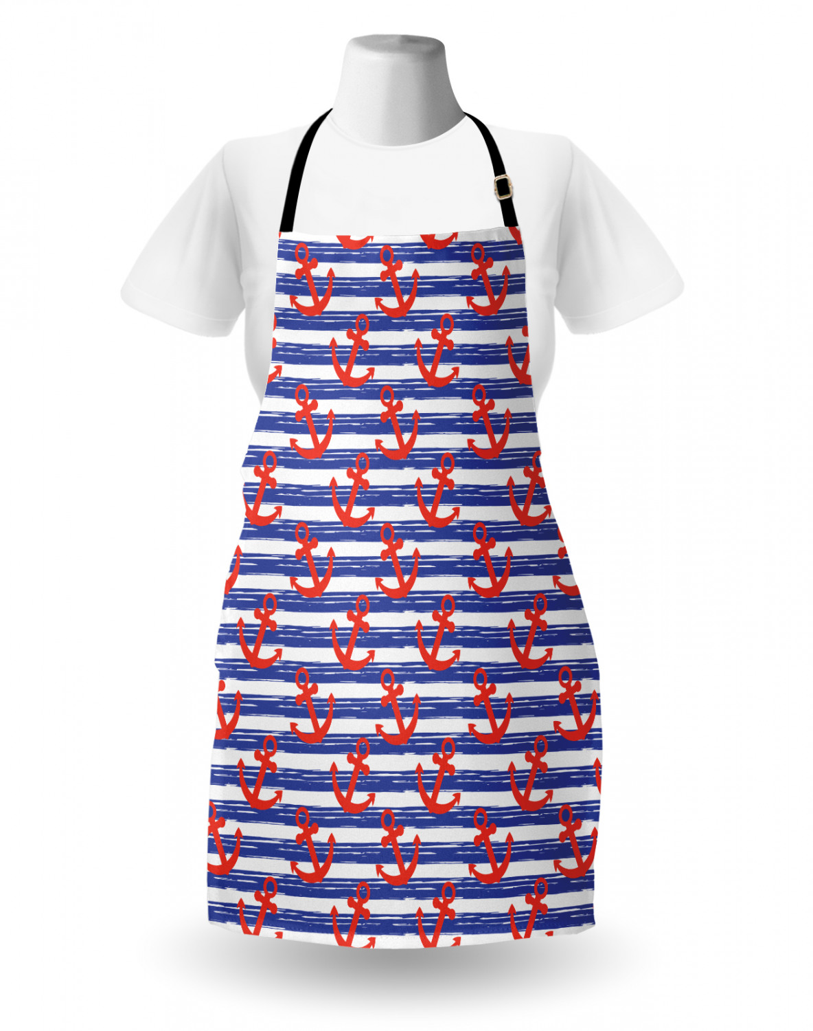 Ambesonne Apron Adjustable Black Strap for Gardening Cooking Standard Size - Picture 14 of 105