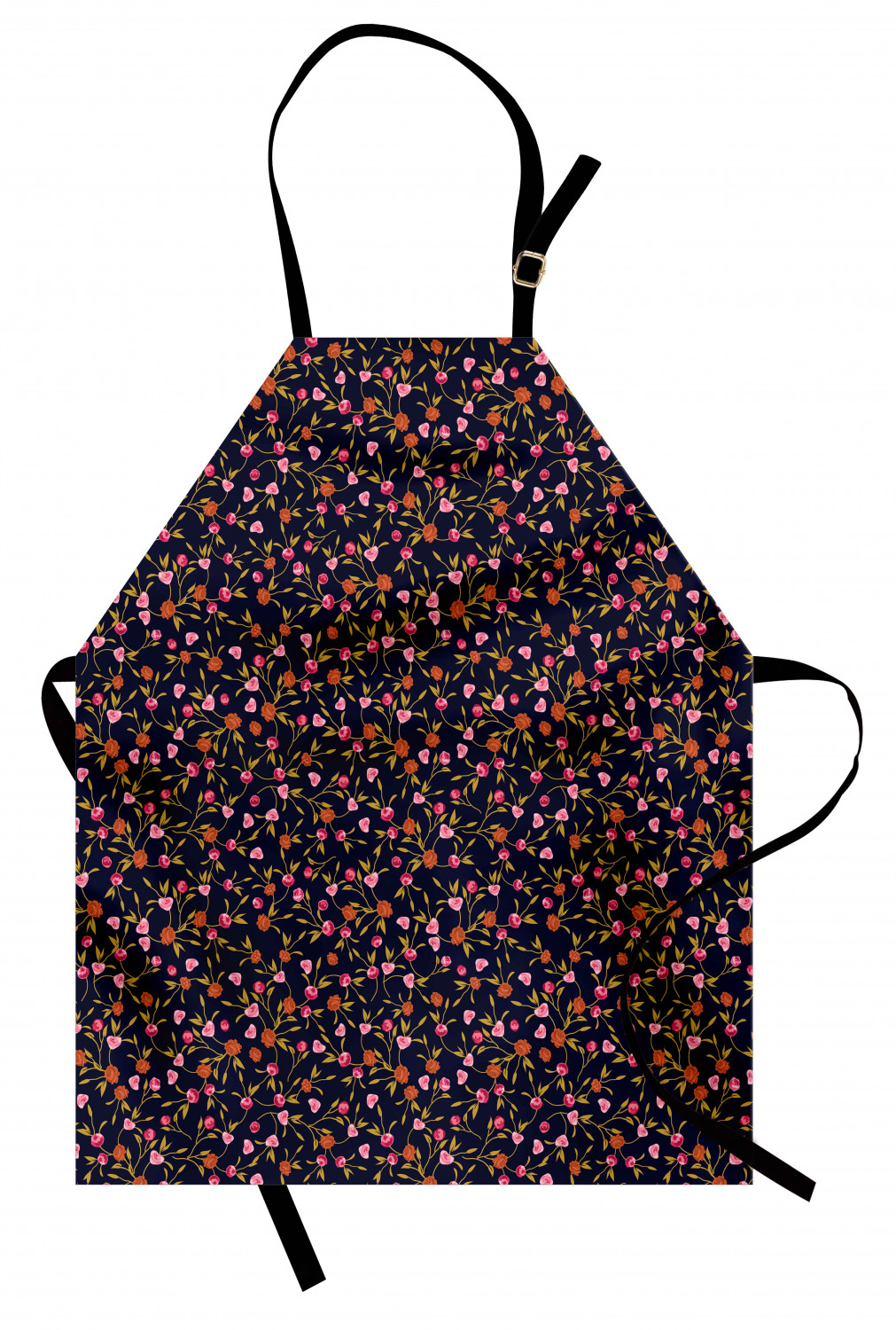 Ambesonne Apron Adjustable Black Strap for Gardening Cooking Standard Size - Picture 79 of 105