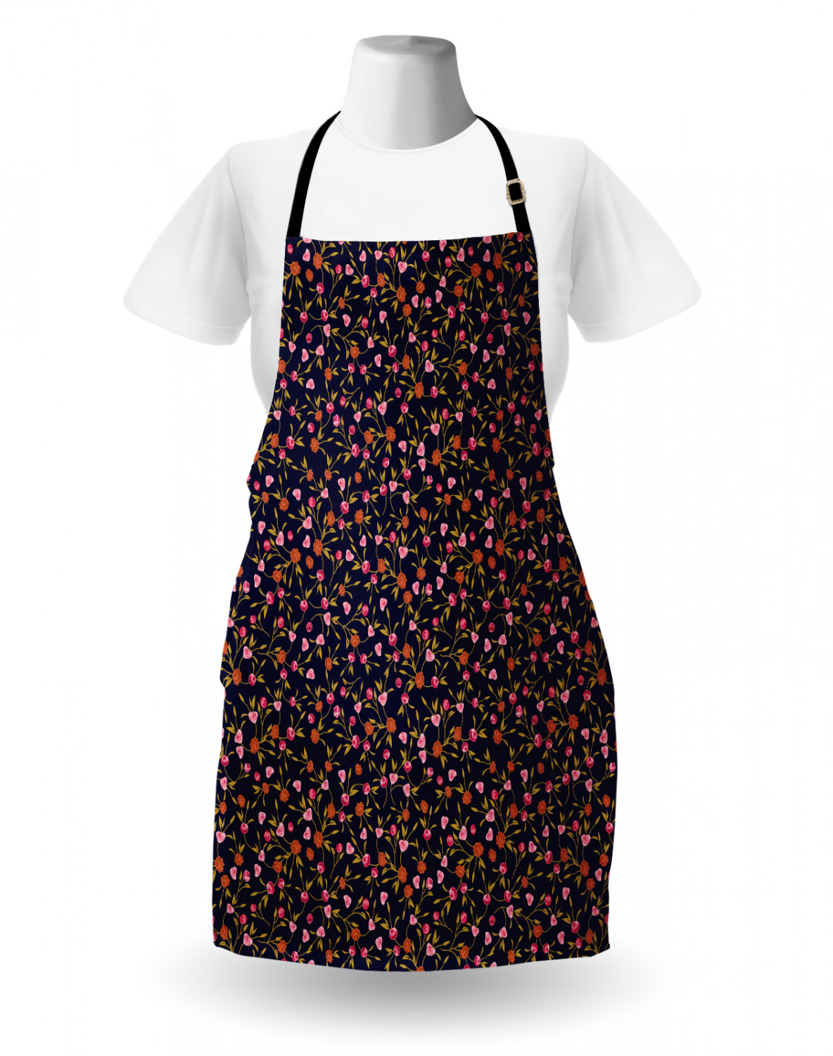 Ambesonne Apron Adjustable Black Strap for Gardening Cooking Standard Size - Picture 80 of 105
