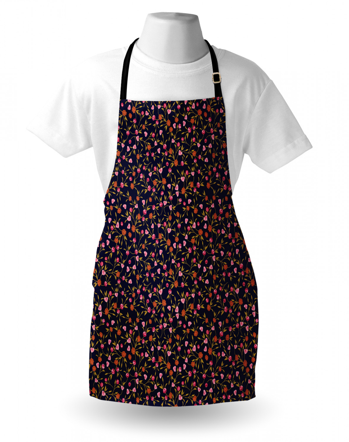Ambesonne Apron Adjustable Black Strap for Gardening Cooking Standard Size - Picture 81 of 105