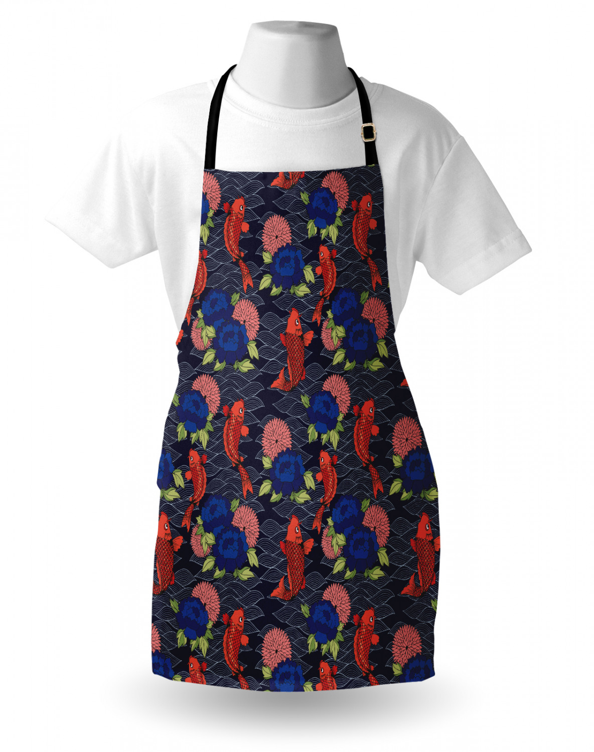 Ambesonne Apron Adjustable Black Strap for Gardening Cooking Standard Size - Picture 42 of 105