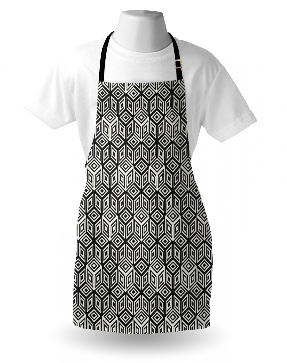 Apron Adjustable Strap for Gardening and Cooking Standard Size Ambesonne