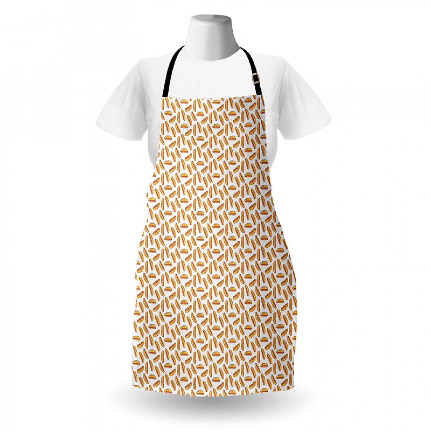 Apron Adjustable Strap for Gardening and Cooking Standard Size Ambesonne